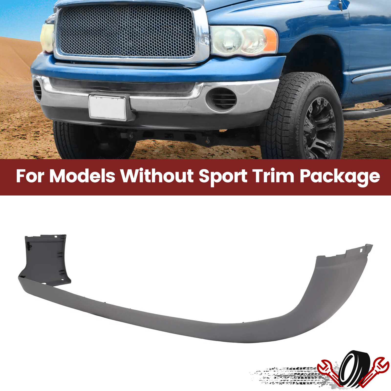 Front Lower Valance Air Deflector For Dodge Ram 1500/2500/3500 94-02 CH1000232