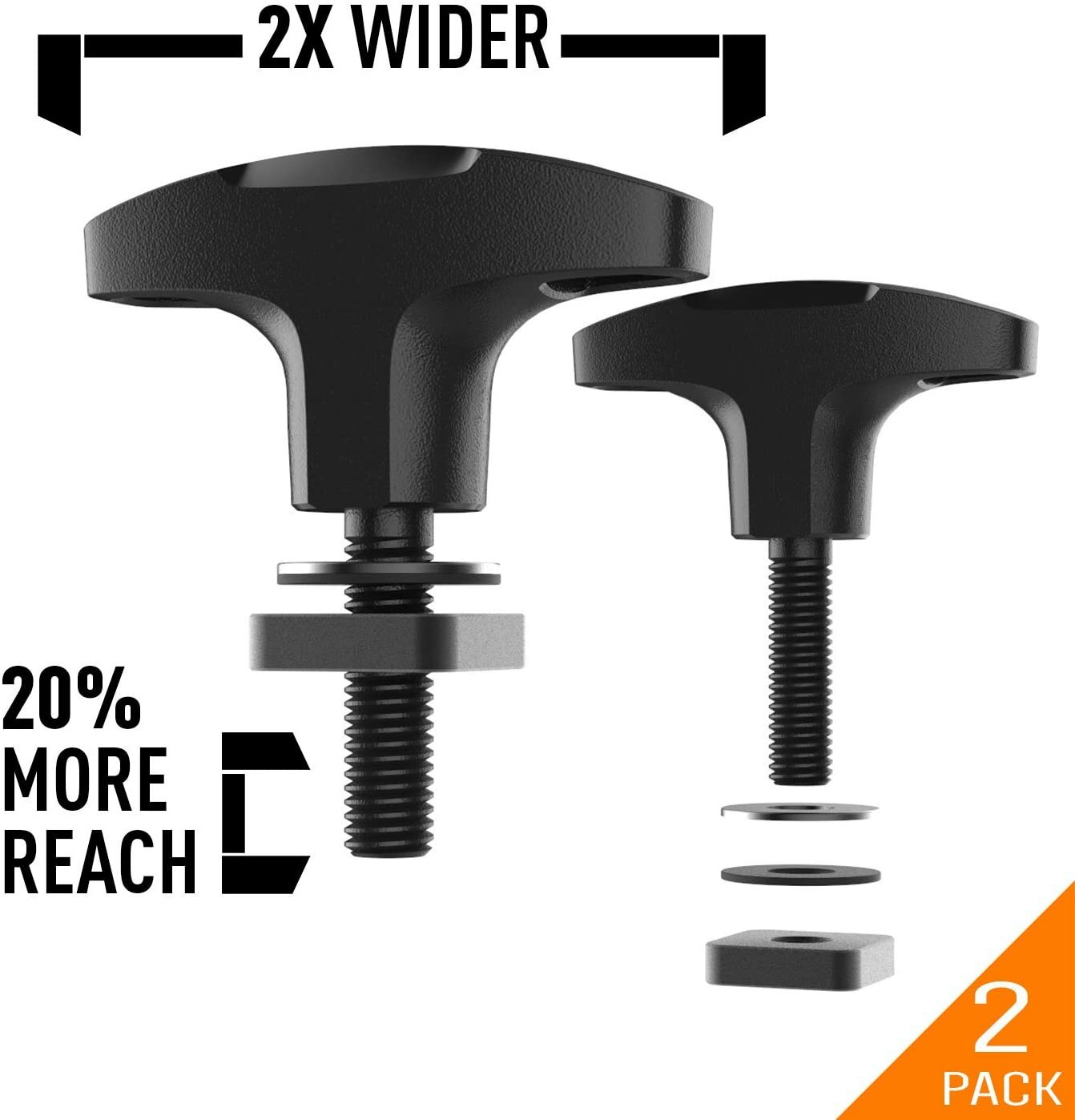 GPCA Thumbscrew quick-release M8 bolt screw set for Wrangler, Trucks, ATVs