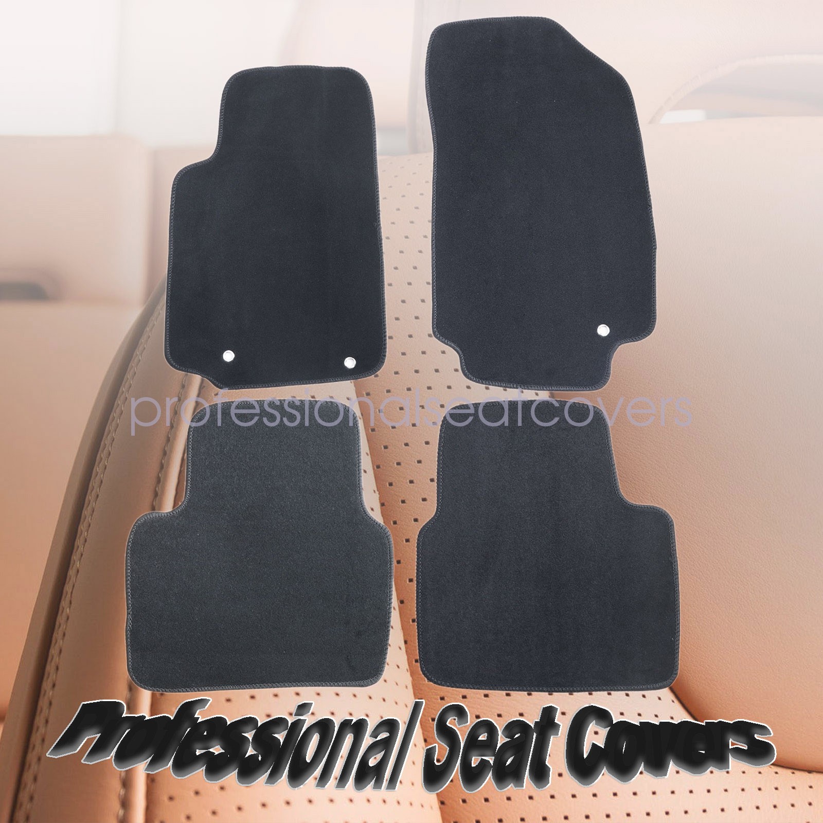 2016-2023 For Nissan Maxima Replacement Velour Floor Mats Carpet Waterproof Blk
