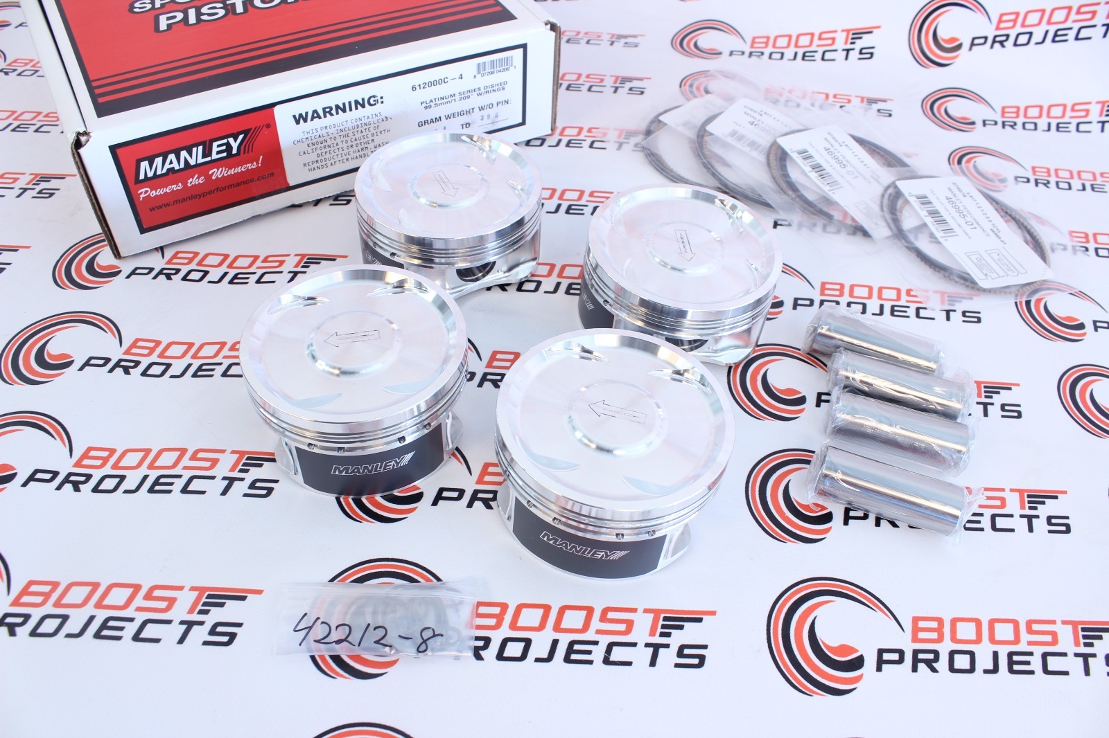 Manley Piston Set STD Stroke 99.5mm STD Bore 8.5:1 for 04+ Subaru WRX STi EJ257