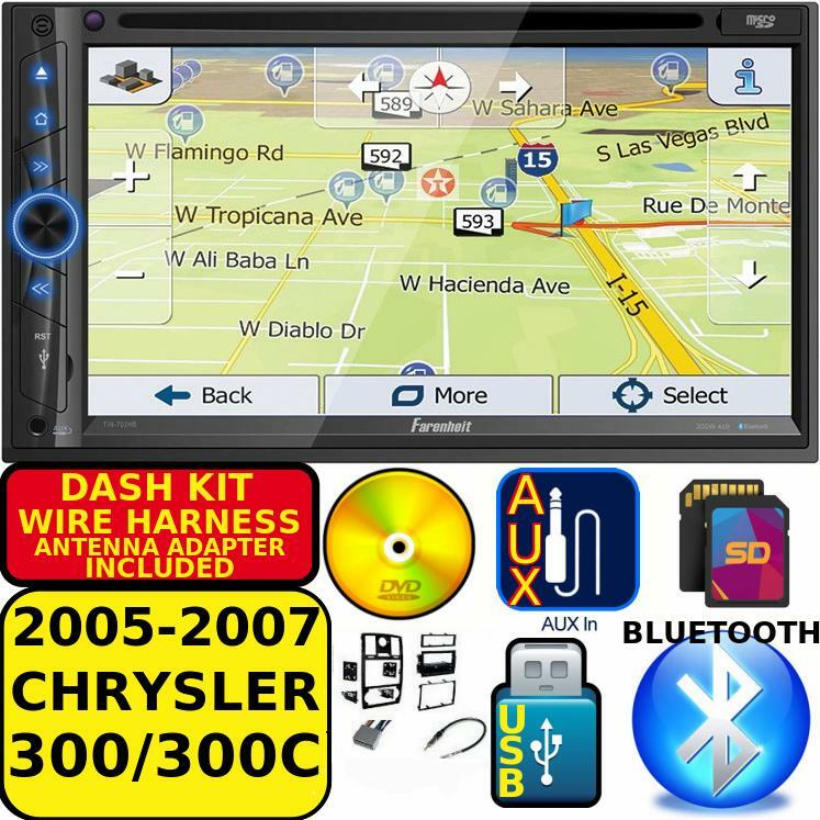 05 06 07 CHRYSLER 300 300C NAVIGATION BLUETOOTH CD/DVD USB AUX SD CAR RADIO PKG