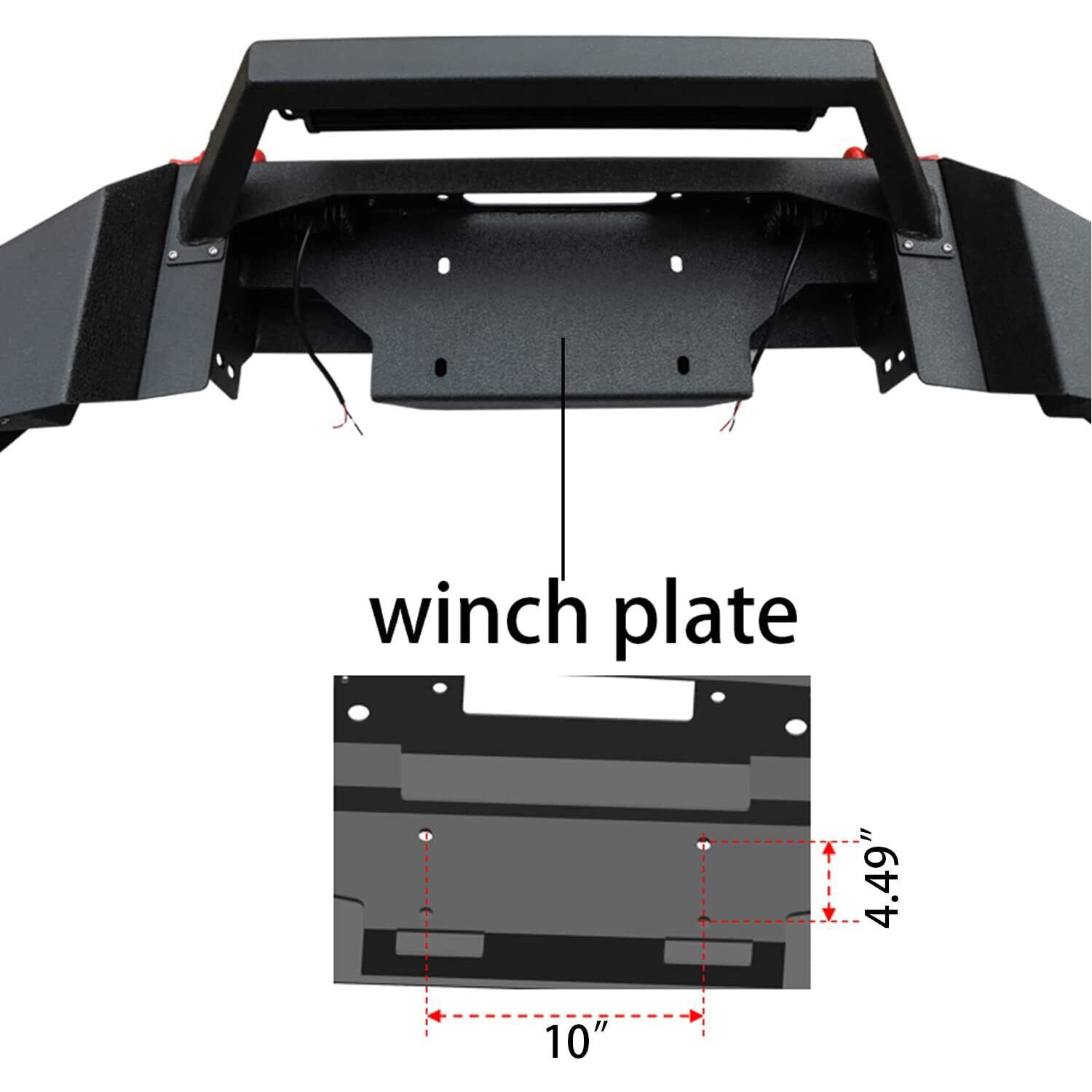 Fits For Jeep Grand Cherokee WJ 1999-2004 Rear /Front Bumper With LED Lights