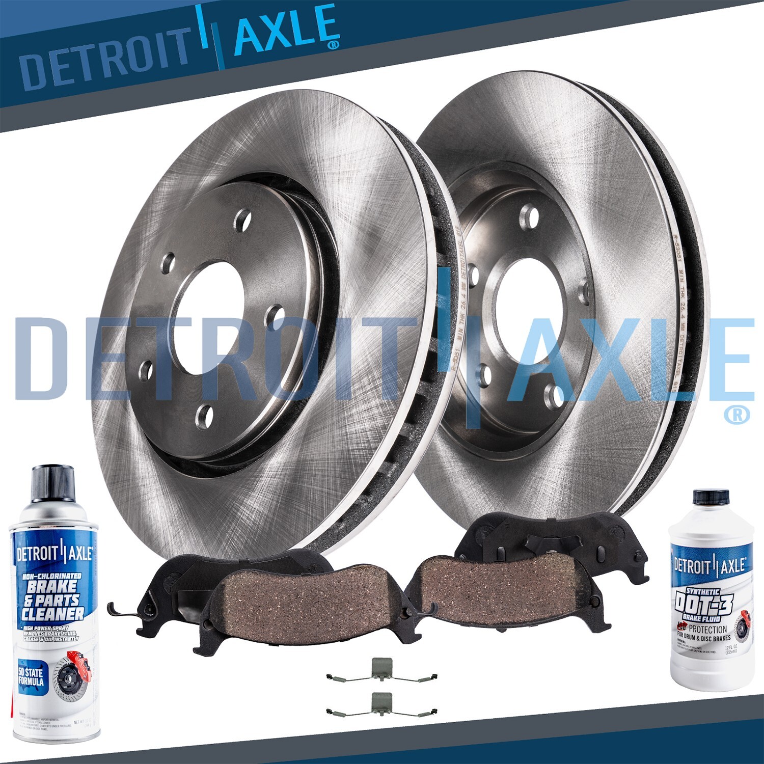316mm Front Rotors + Ceramic Brake Pads for 2003 2004 2005 2006-2014 Volvo XC90