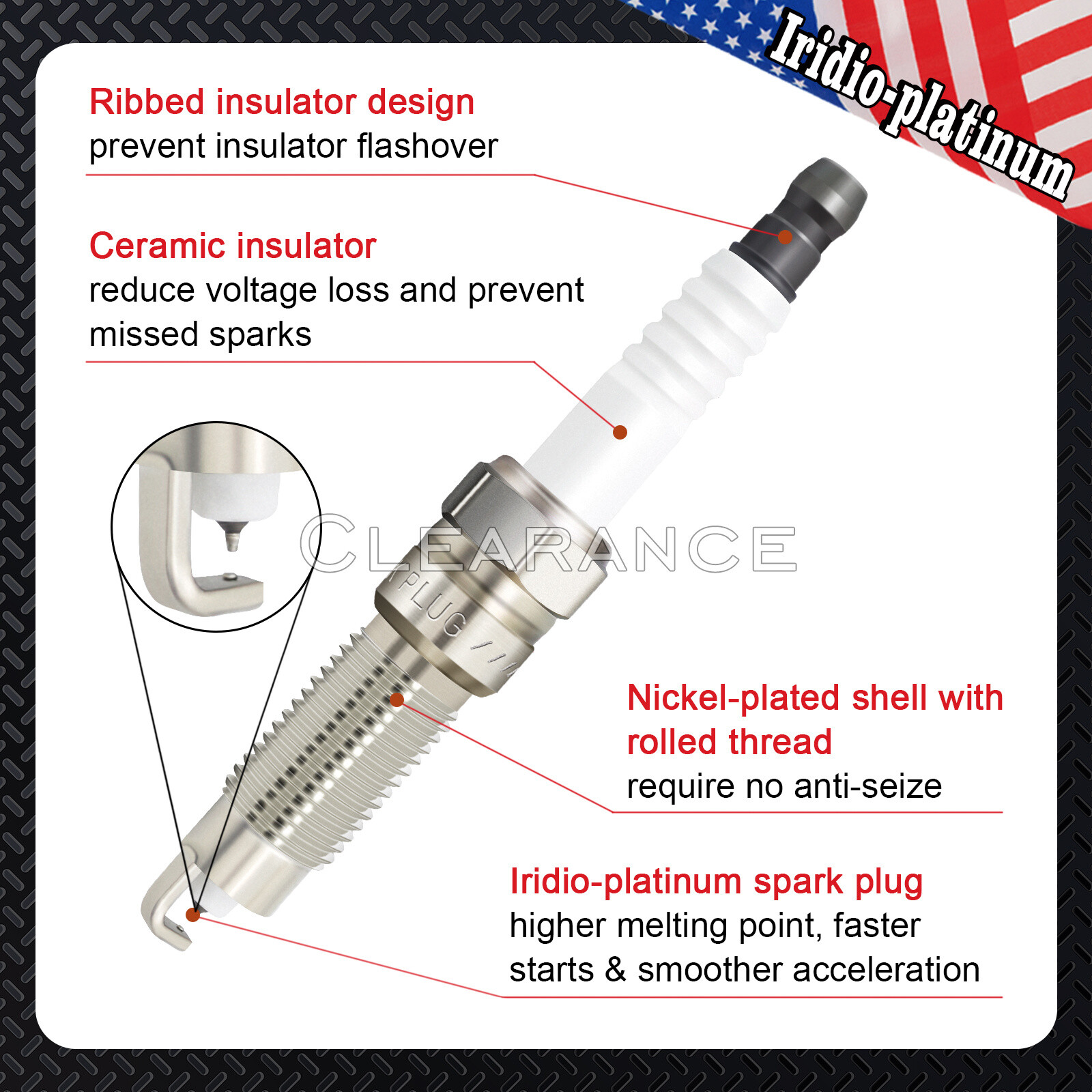 Ignition Coils Brown Boot + 8 Motorcraft SP509 Spark Plugs for Ford DG521