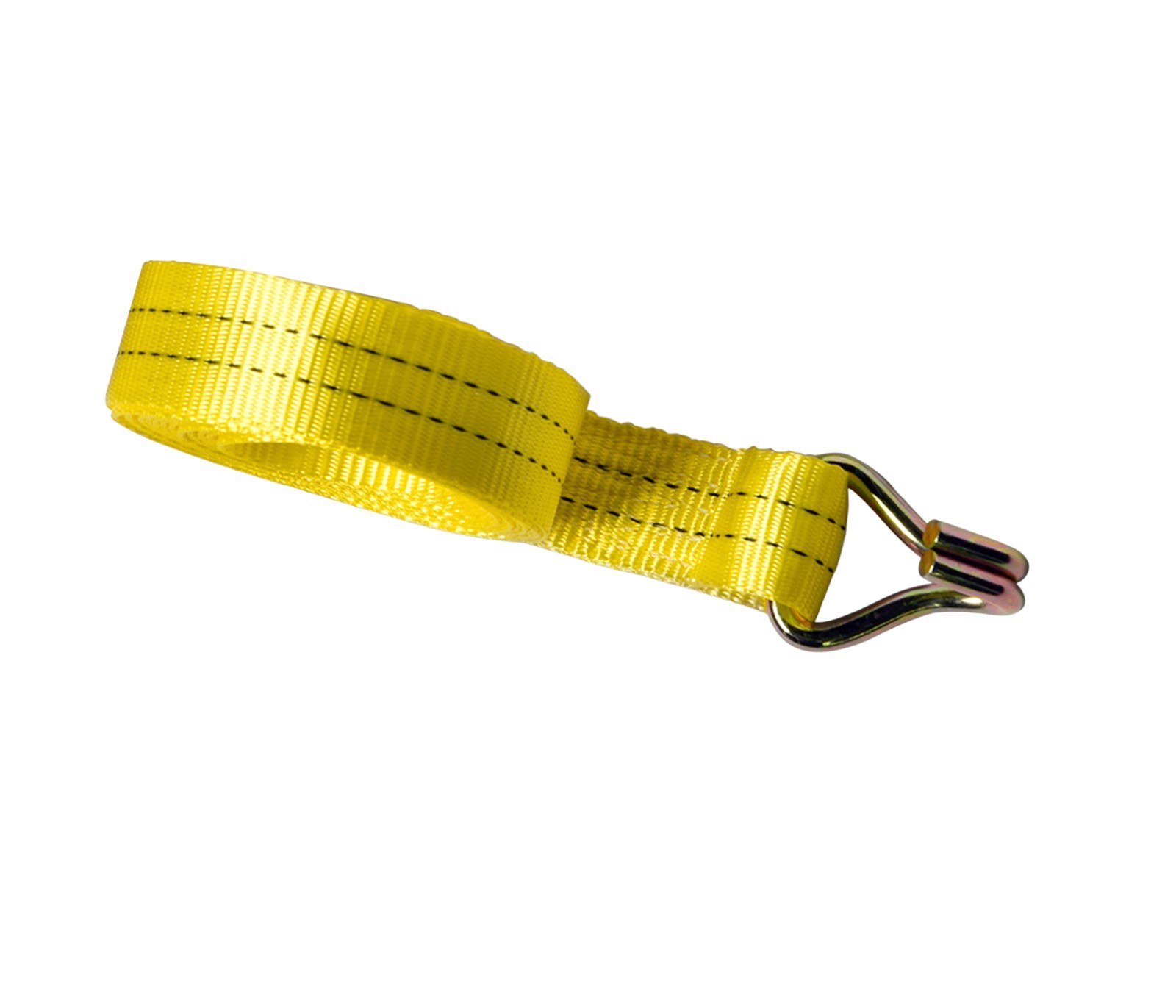 4x Yellow Ratchet Strap J Hook 1.5″x15′ 4000lb Heavy Duty Tie Down Cargo ATV UTV