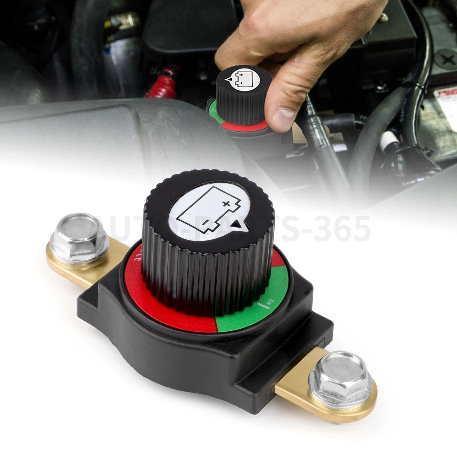 Side Post Disconnect Switch Marine Battery Power Cut-Off Switch Isolator 12V-48V