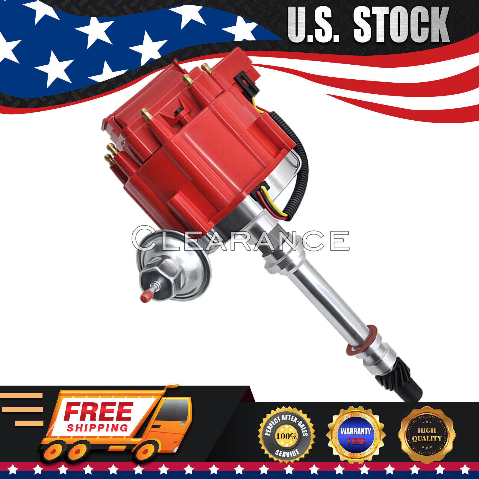 Racing Chevy V8 HEI Distributor w/ 65K Volt High 9000RPM – 350 454 SBC BBC GM08