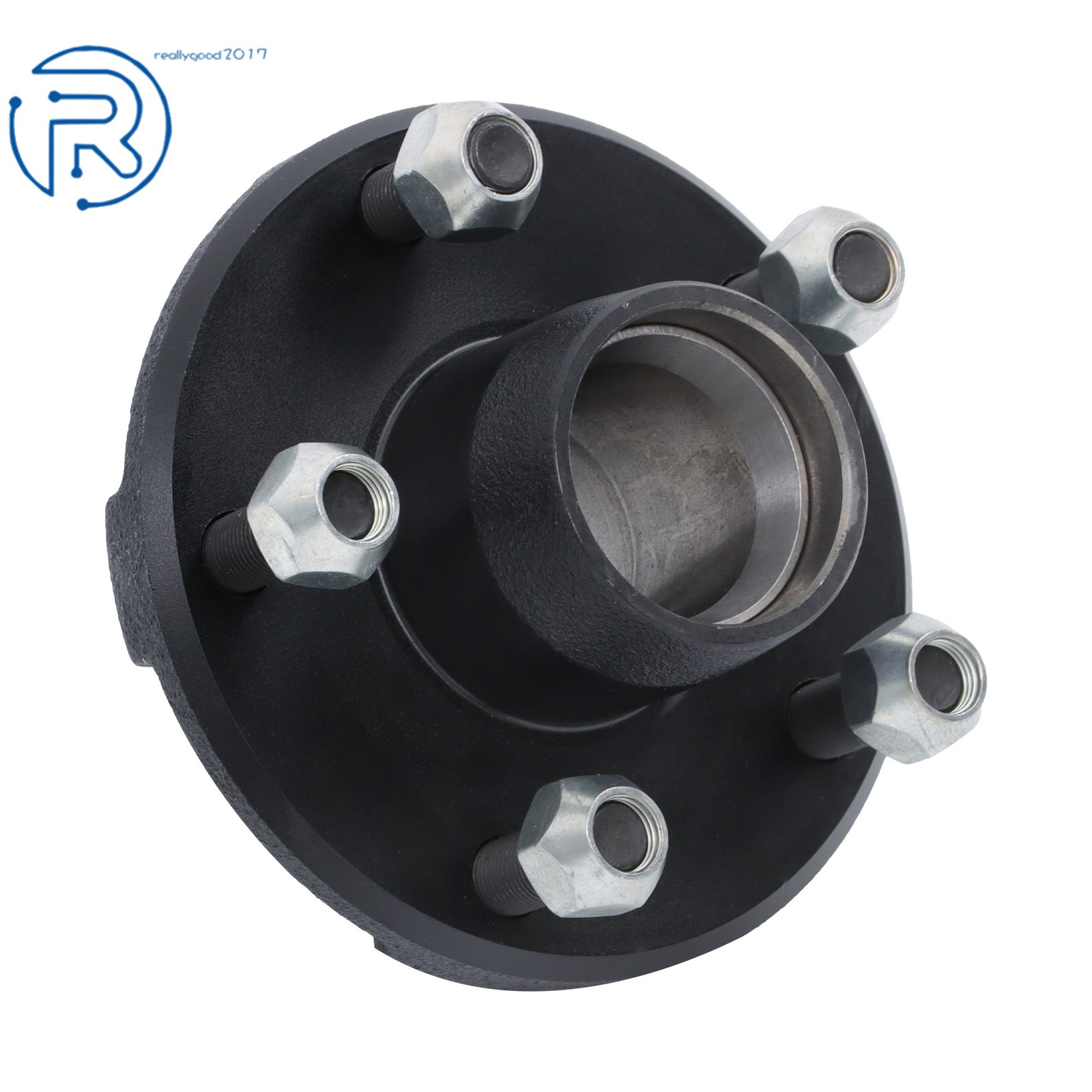 5 Lug on 4.5″ Bolt Circle Trailer Hub Assembly For 2000 lb 1-1/16″ Straight Axle