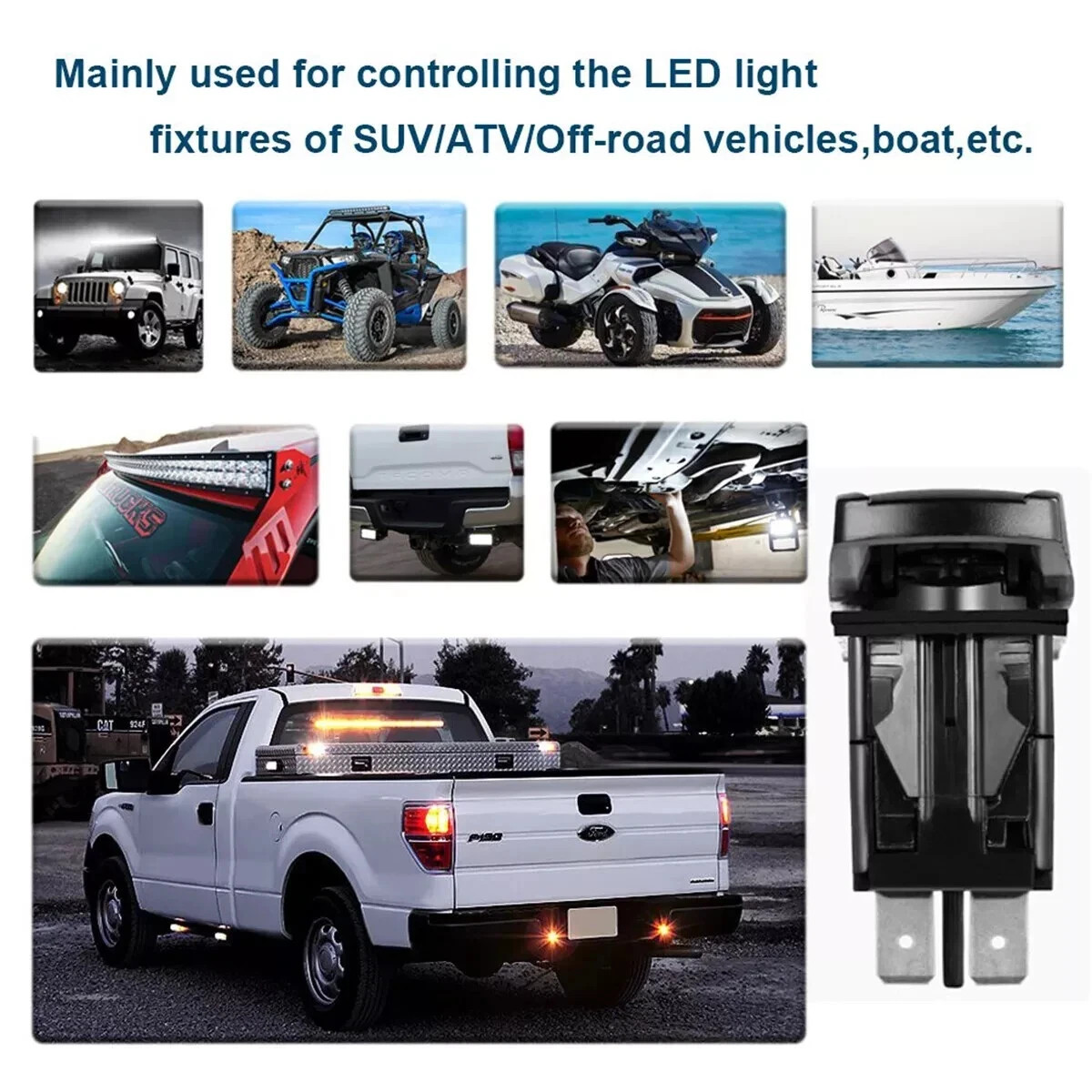New Backlit Light Control Rocker Toggle Switch Button For ARB Carling OFF ROAD