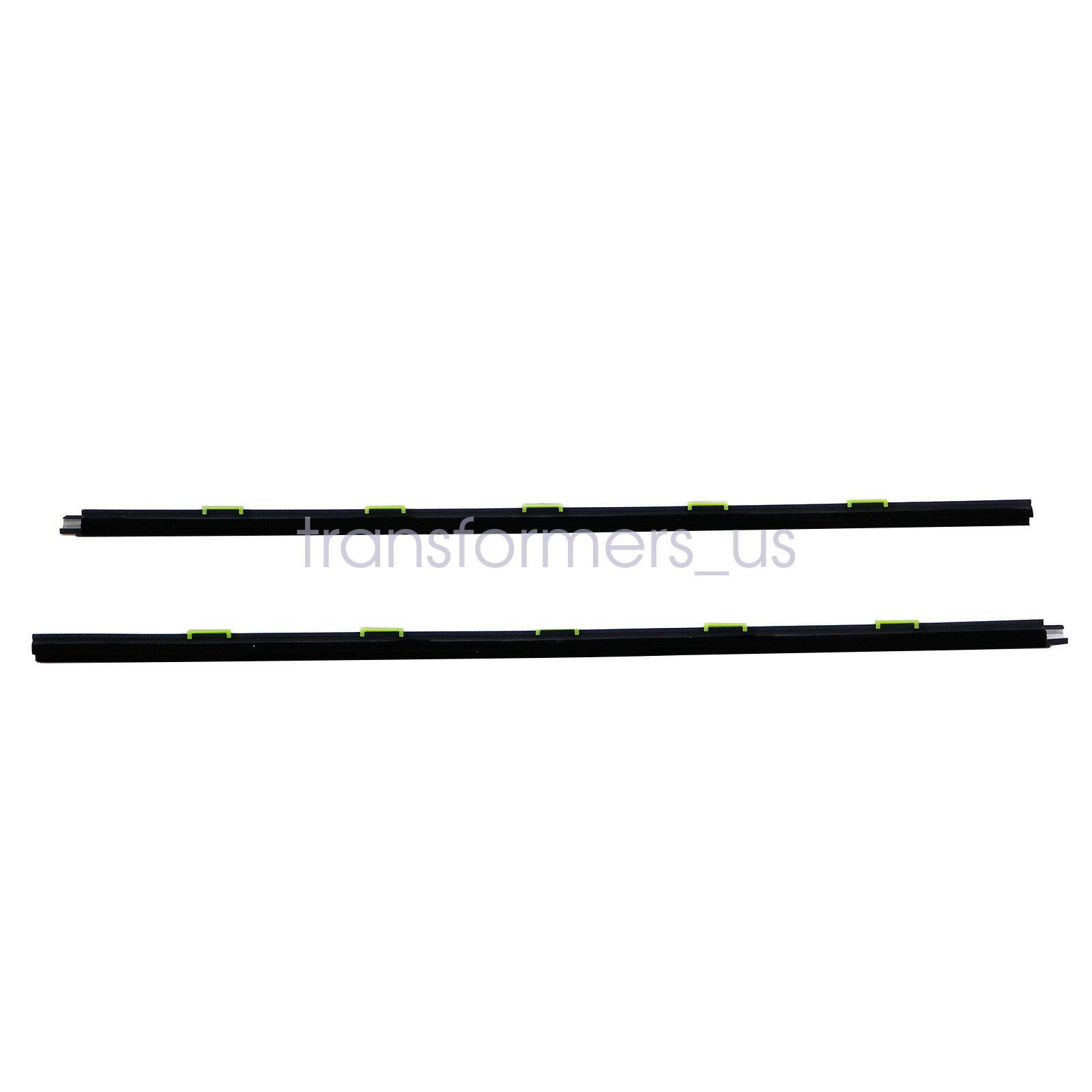 2PCS Door Weather Strip Window Belt Seal Molding Trim Fit For 96-00 Honda Civic