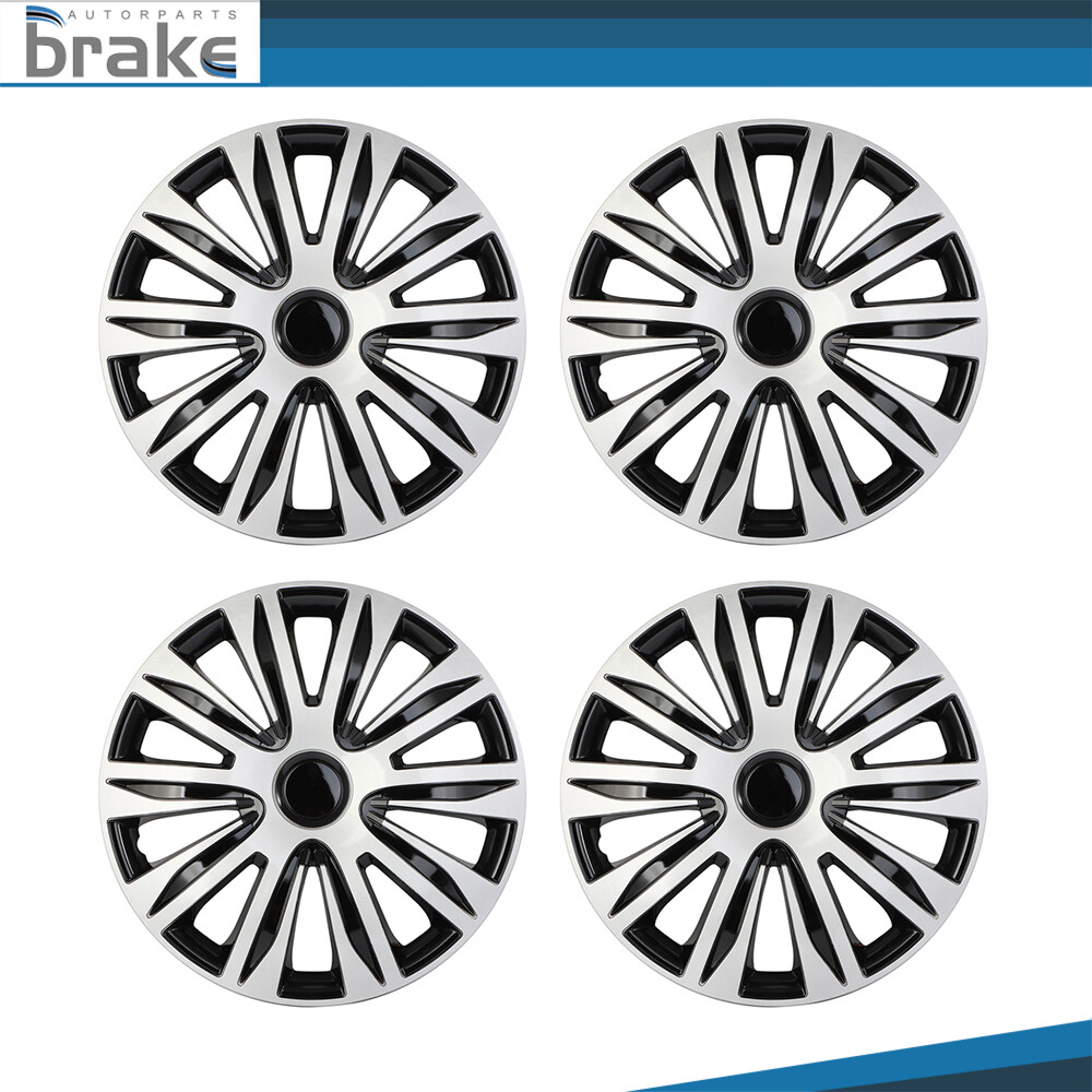 Set of 4 17 Inch Wheel Covers Snap On Full Hub Caps fit R17 Tire & Steel Rim