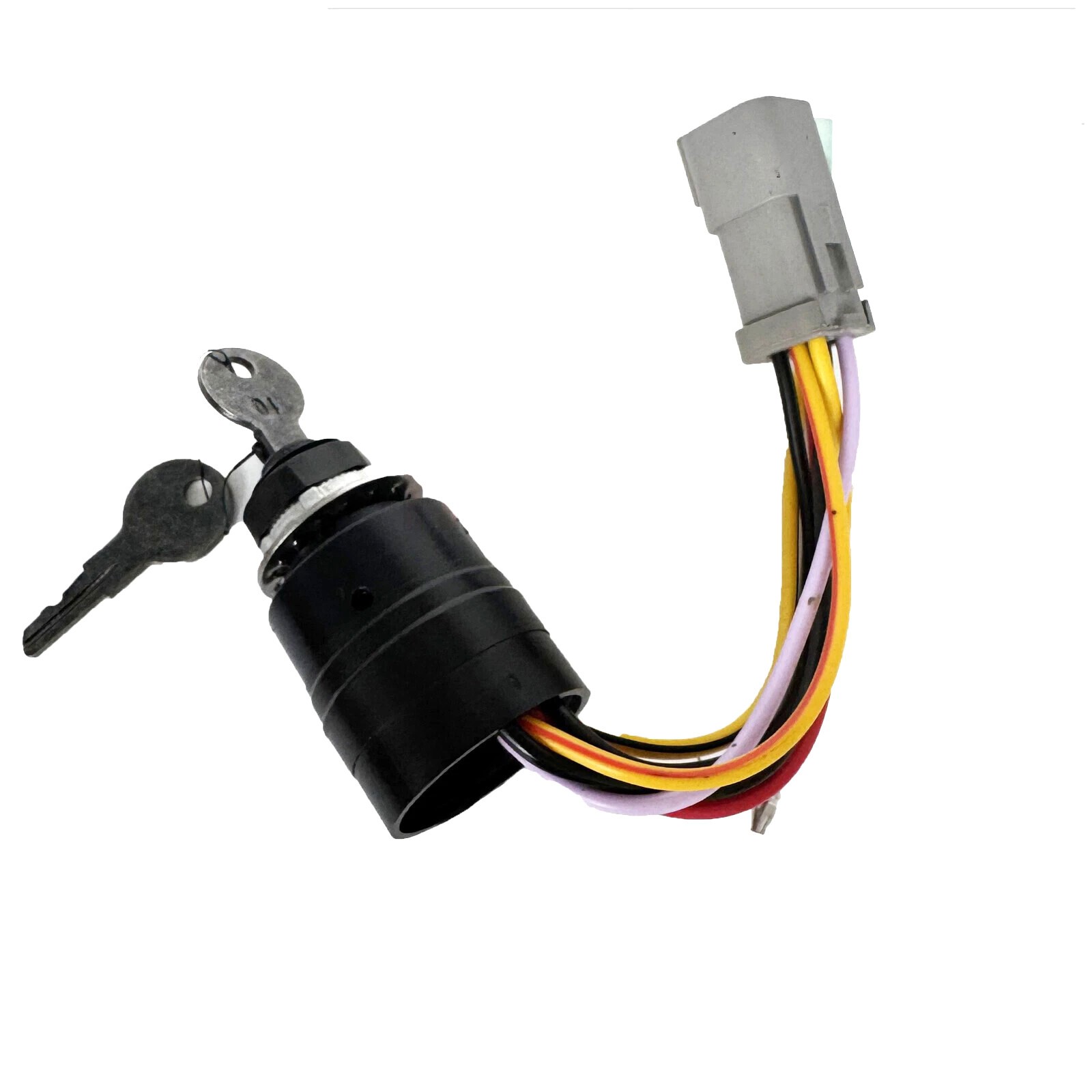 Grey Plug Marine Ignition Switch w/Keys Fits Tracker Boats 129572