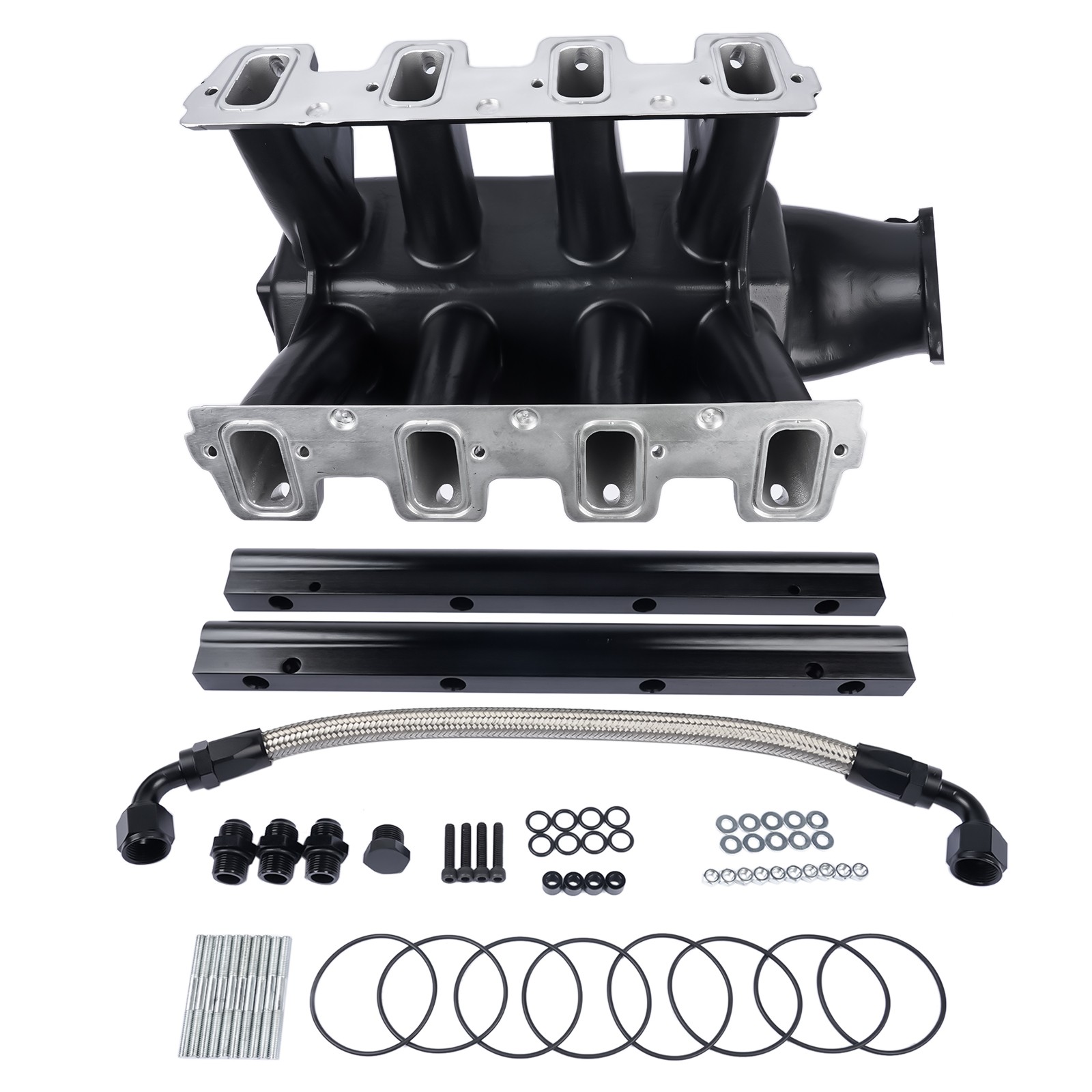 EFI LS Hi-Ram Multi-Port Intake Manifold for Chevy Small Block Gen III/IV Black