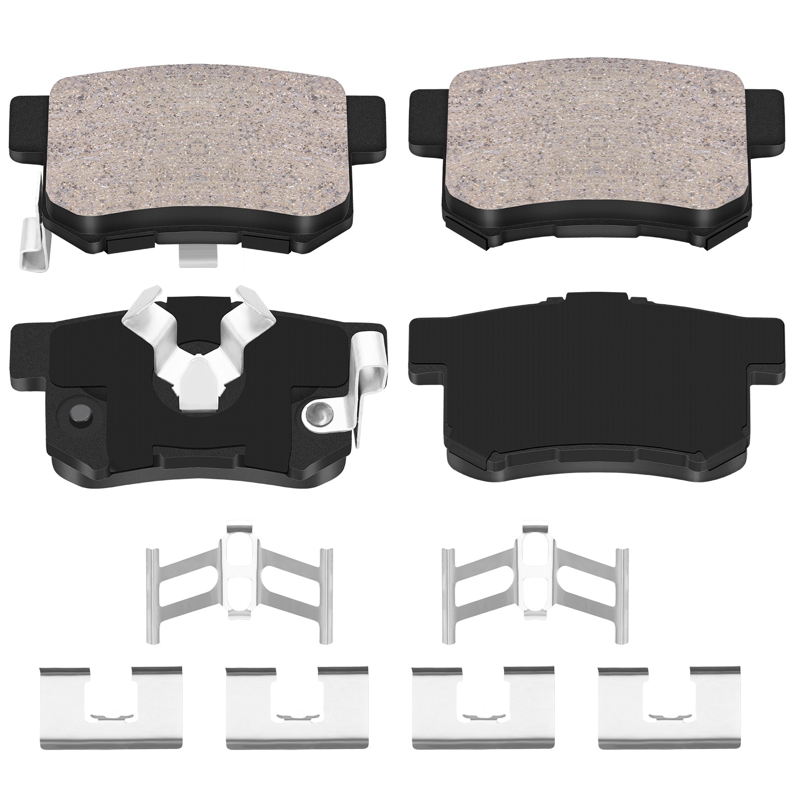 Front And Rear Ceramic Brake Pads Set P-914 P-1086 for 2005-2016 Honda CR-V 2.4L