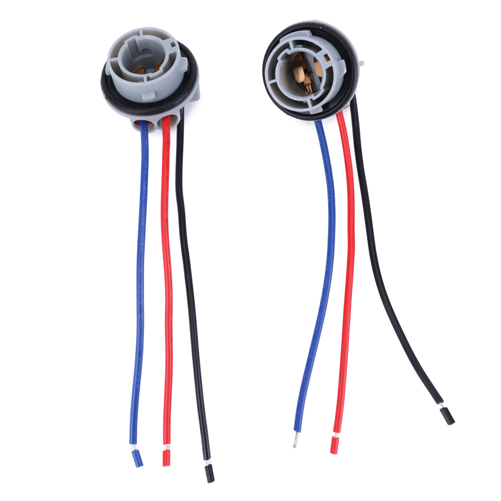 1157 2357 LED Stop Brake Turn Light Bulb Socket Harness Wire Pig Tail Plug