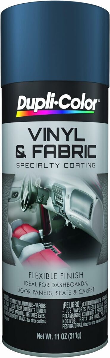 Dupli-Color HVP112 Vinyl and Fabric Coating Spray Paint Medium Blue – 11 oz Aero