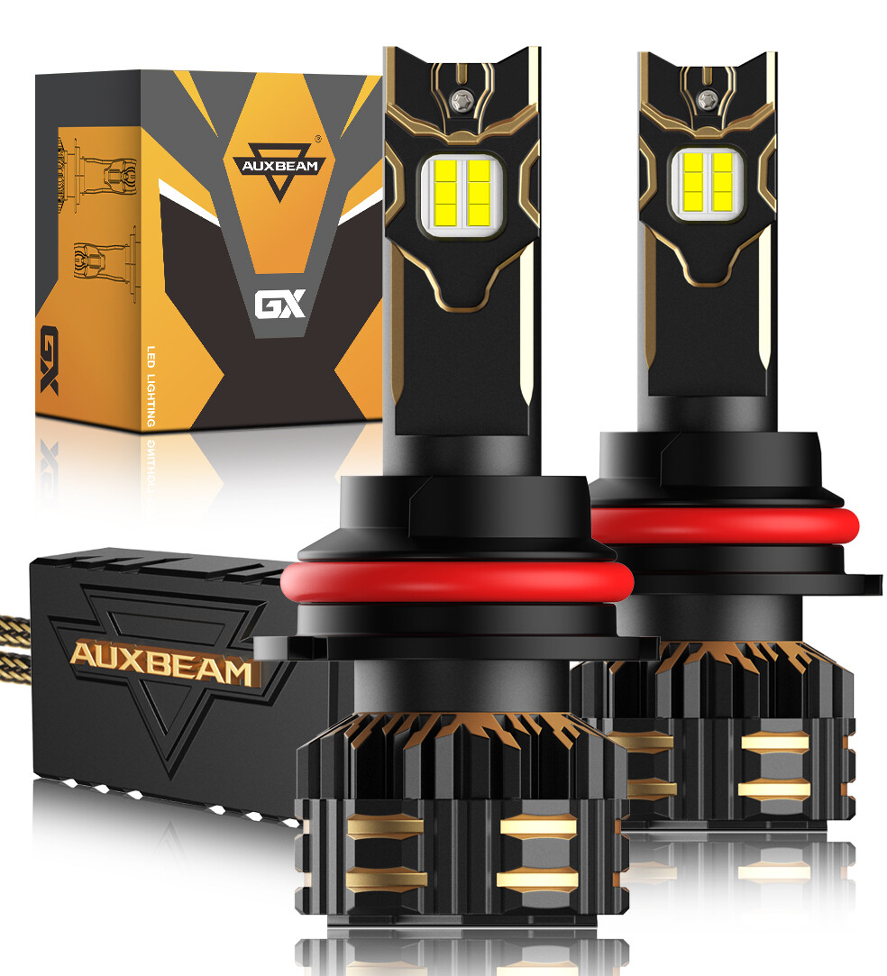 AUXBEAM GX 9007 HB5 LED Headlight Bulbs HIGH LOW Beam 120W 25000LM 6500K White