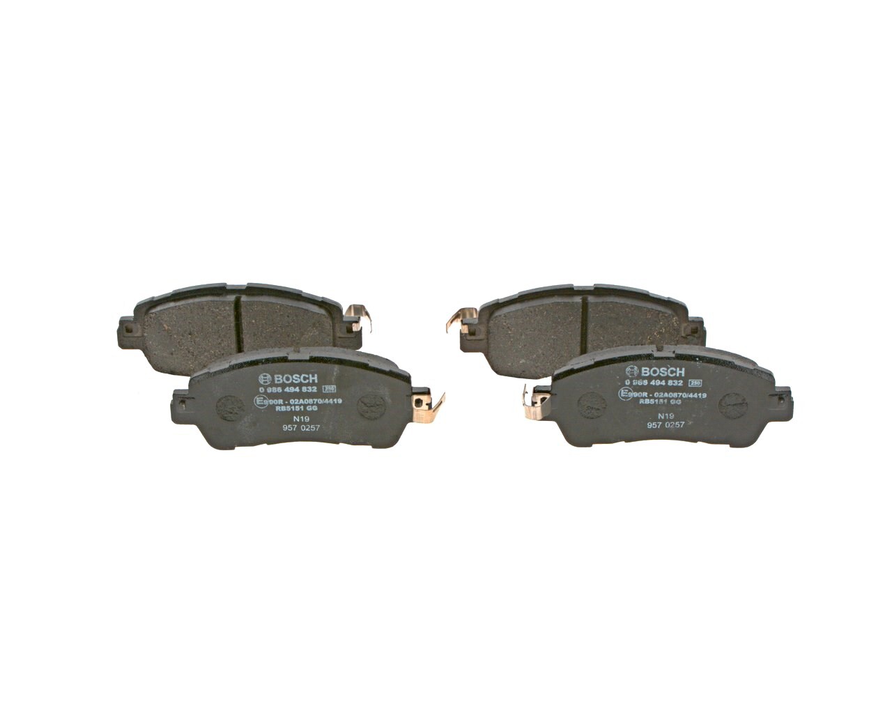 BOSCH Disc Brake Pad Set For MAZDA 2 14-18 0986494832