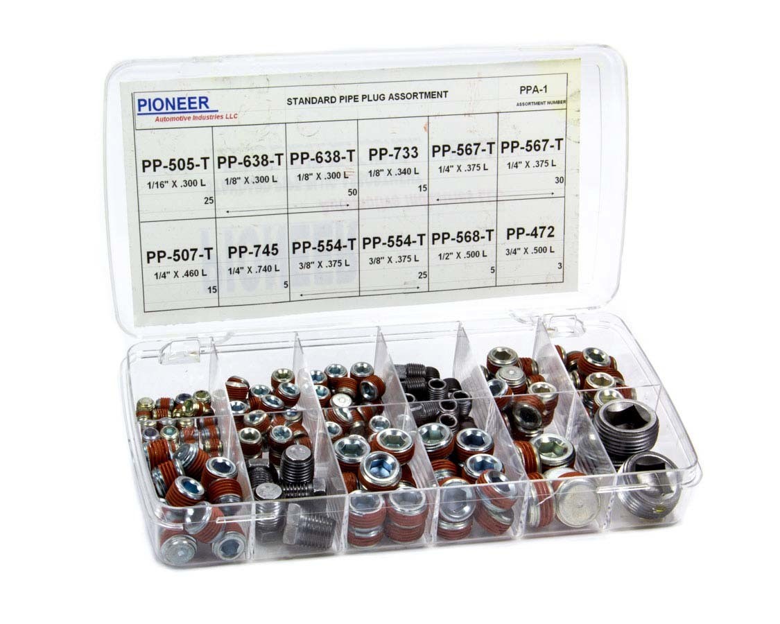 Pioneer Pipe Plug Assortment Kit – Standard