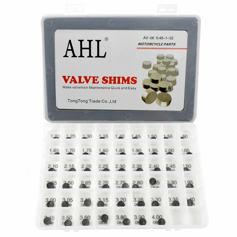 9.48mm Valve Shims 52pcs Kit 1.2mm-4.0mm For Honda TRX450R TRX450ER 2004-2014