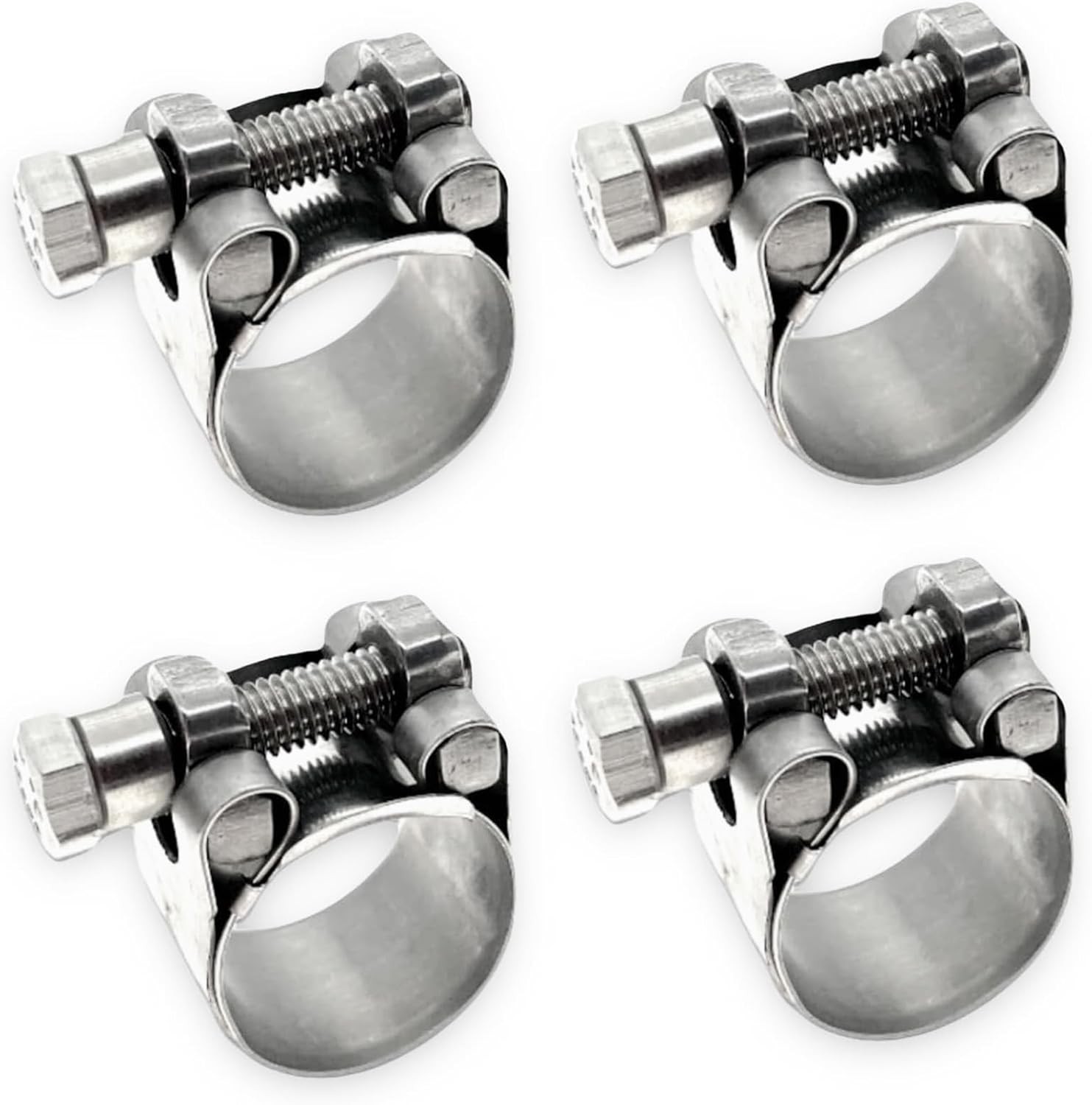 Heavy Duty Hose Clamps, 304 Stainless Steel T-Bolt Clamp, Adjustable Range