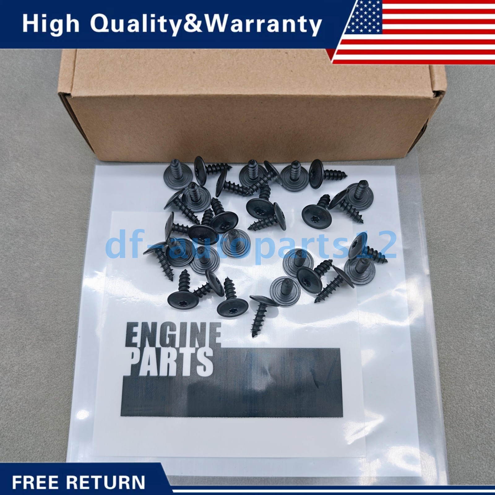 30pcs For VW Audi Fender Liner Self Tapping T25 Torx Screw N90974701 US