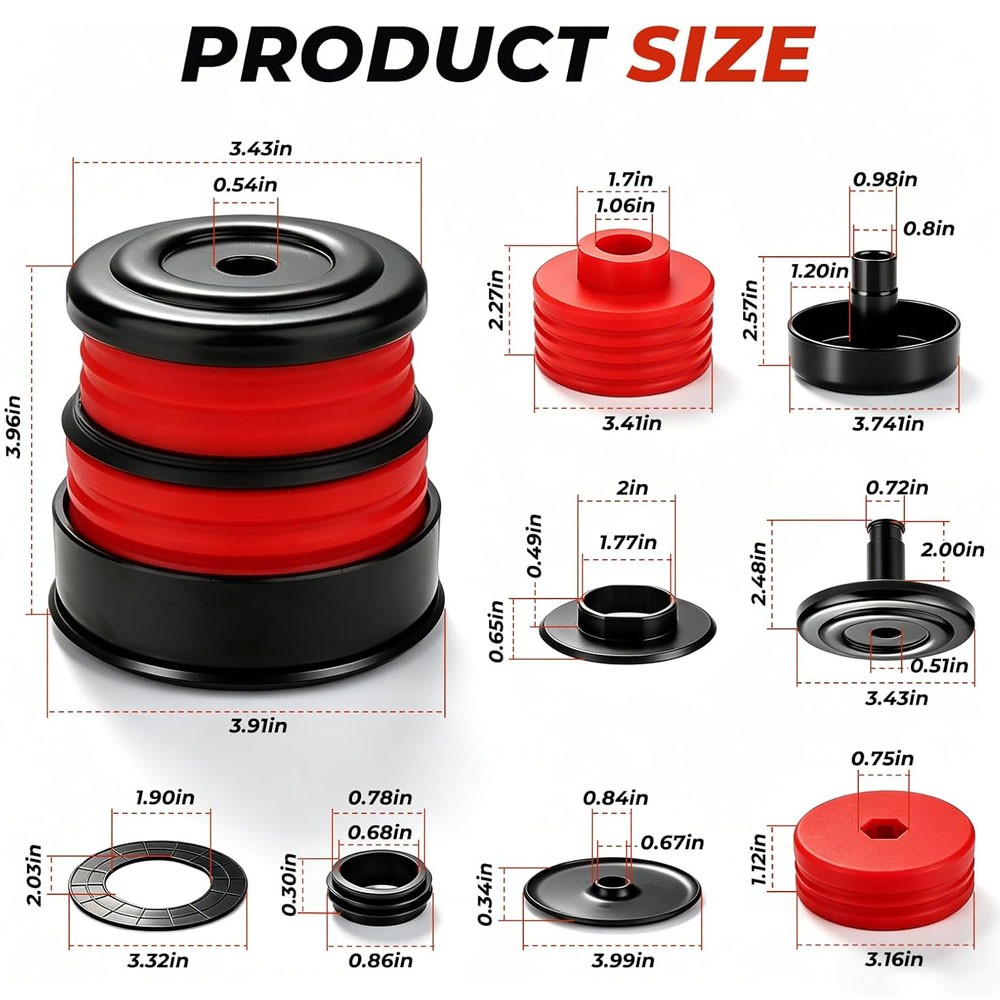 For Ford F250 F350 2008-16 Crew Cab 2/4WD Silicone Body Mount Bushings Bolt Kit
