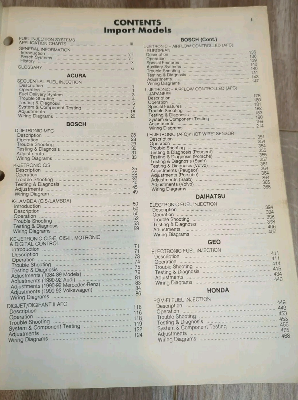1993 Tomco Import Electronic Fuel Injection Manual T2-93 Cars, trucks, & Vans