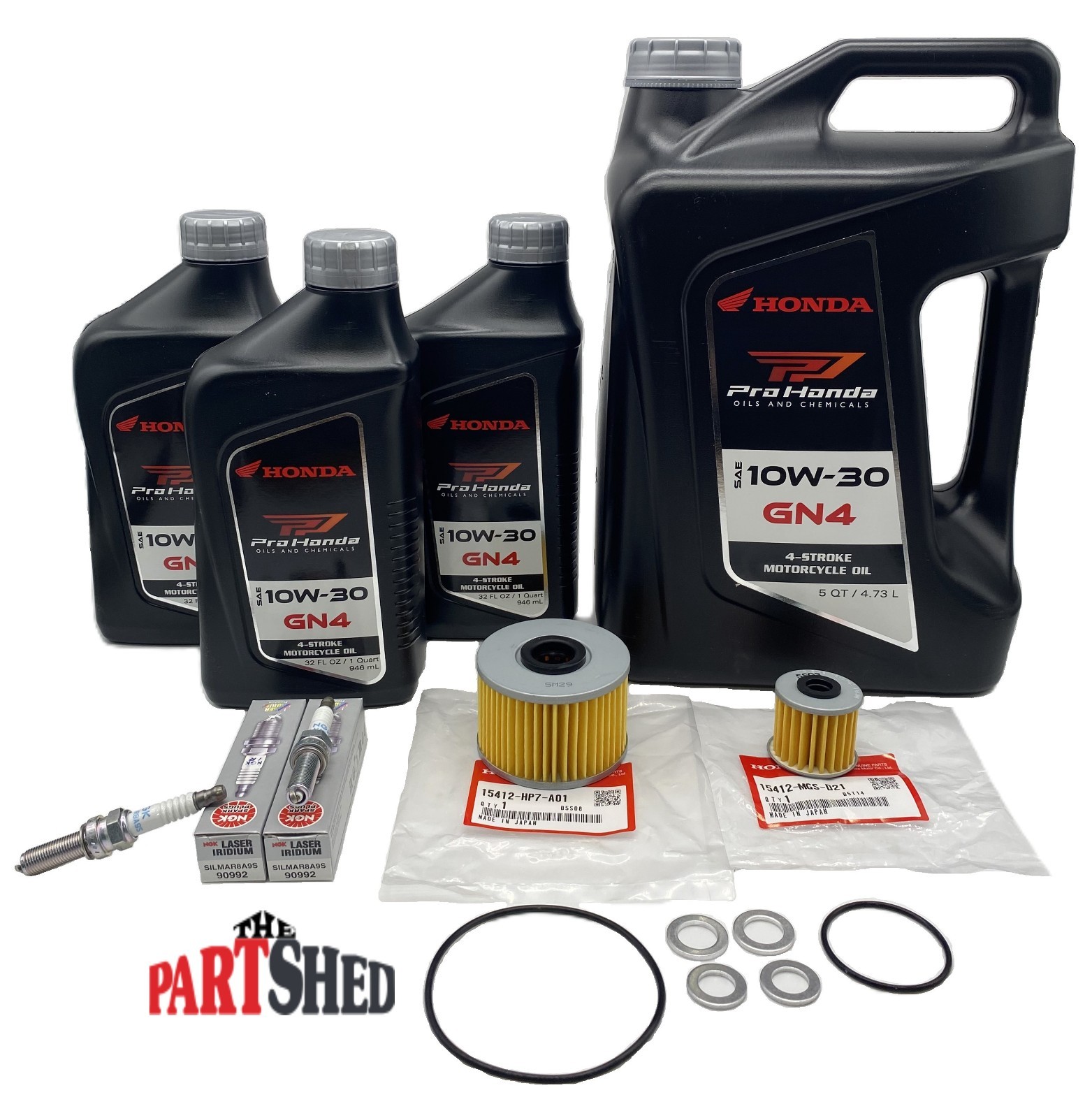 OEM Honda Talon 1000R 1000X 1000RS GN4 Oil Change Kit With NGK Spark Plugs