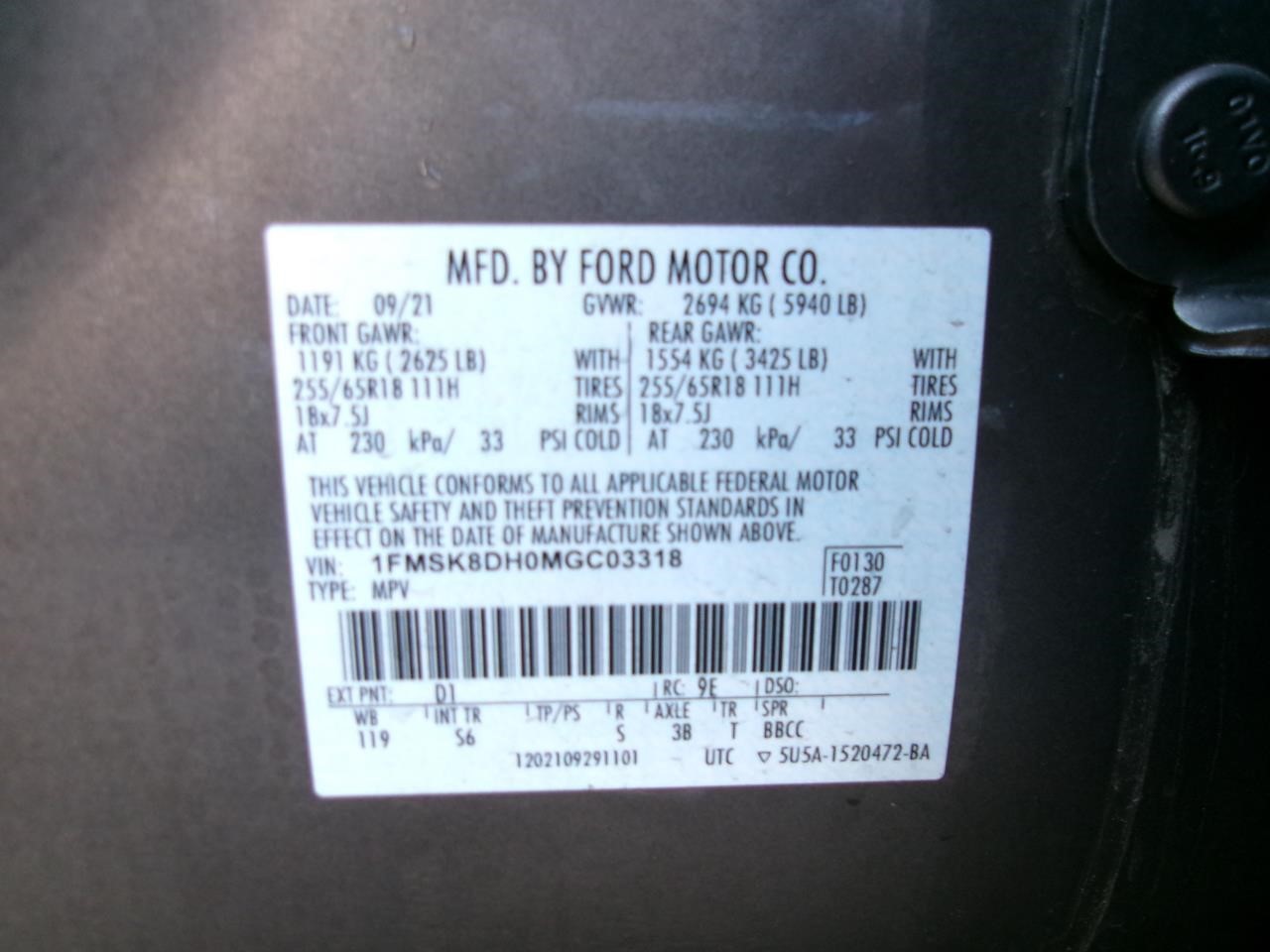 Used Fuse Box Engine fits: 2021 Ford Explorer Base w/o police package w/o tow pa