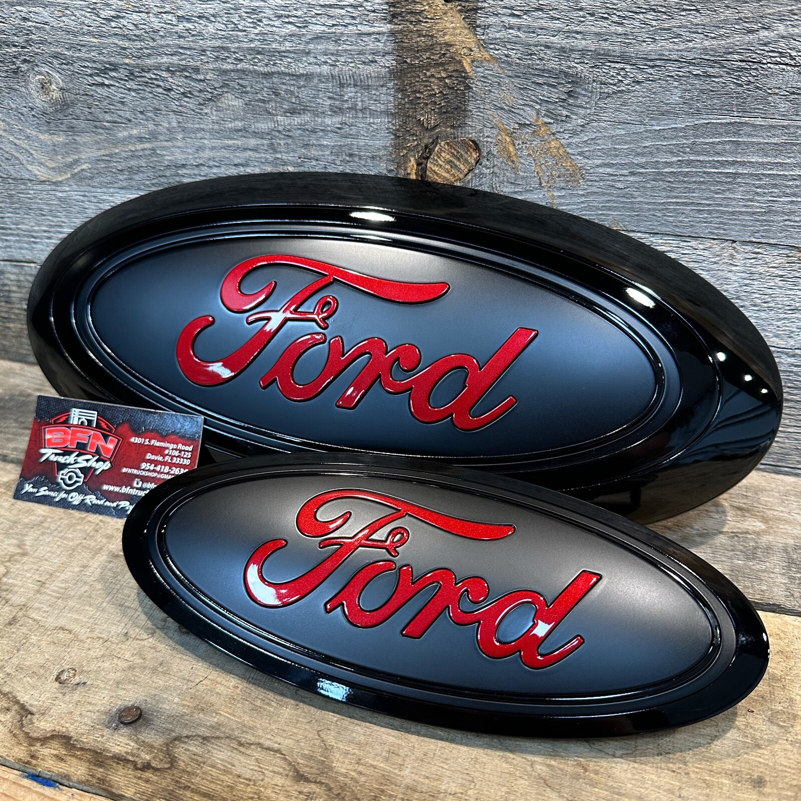 2023+ F250 F350 F450 Superduty Custom Painted Ford Front & Rear Emblem Oval Set
