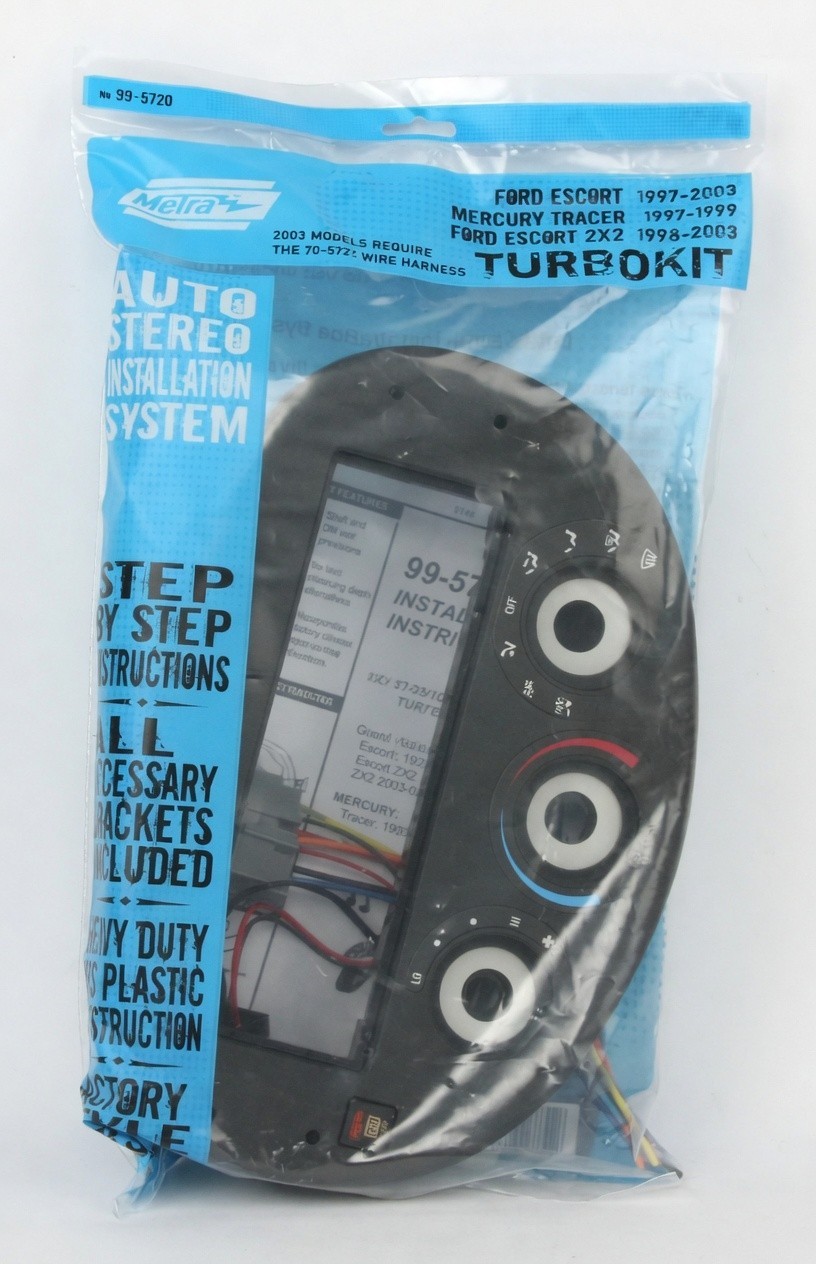 Metra 99-5720 TurboKit Radio Installation Kit Ford Escort 1997-2003 + Mercury Tr