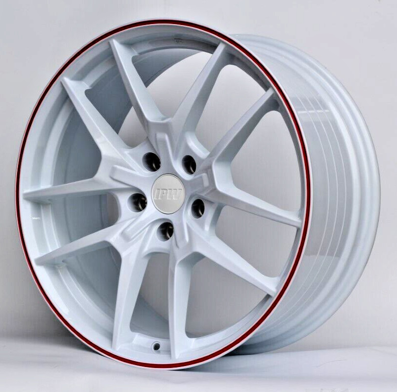 4pc – FLOW FORGED 18X8.5 WHITE WHEELS LIGHT WEIGHT 5X114 FOR HONDA CIVIC ACCORD