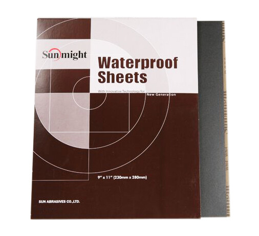 Sunmight 08110 Waterproof 9 in. x 11 in. Plain Sanding Sheet 180 Grit (50/Box)