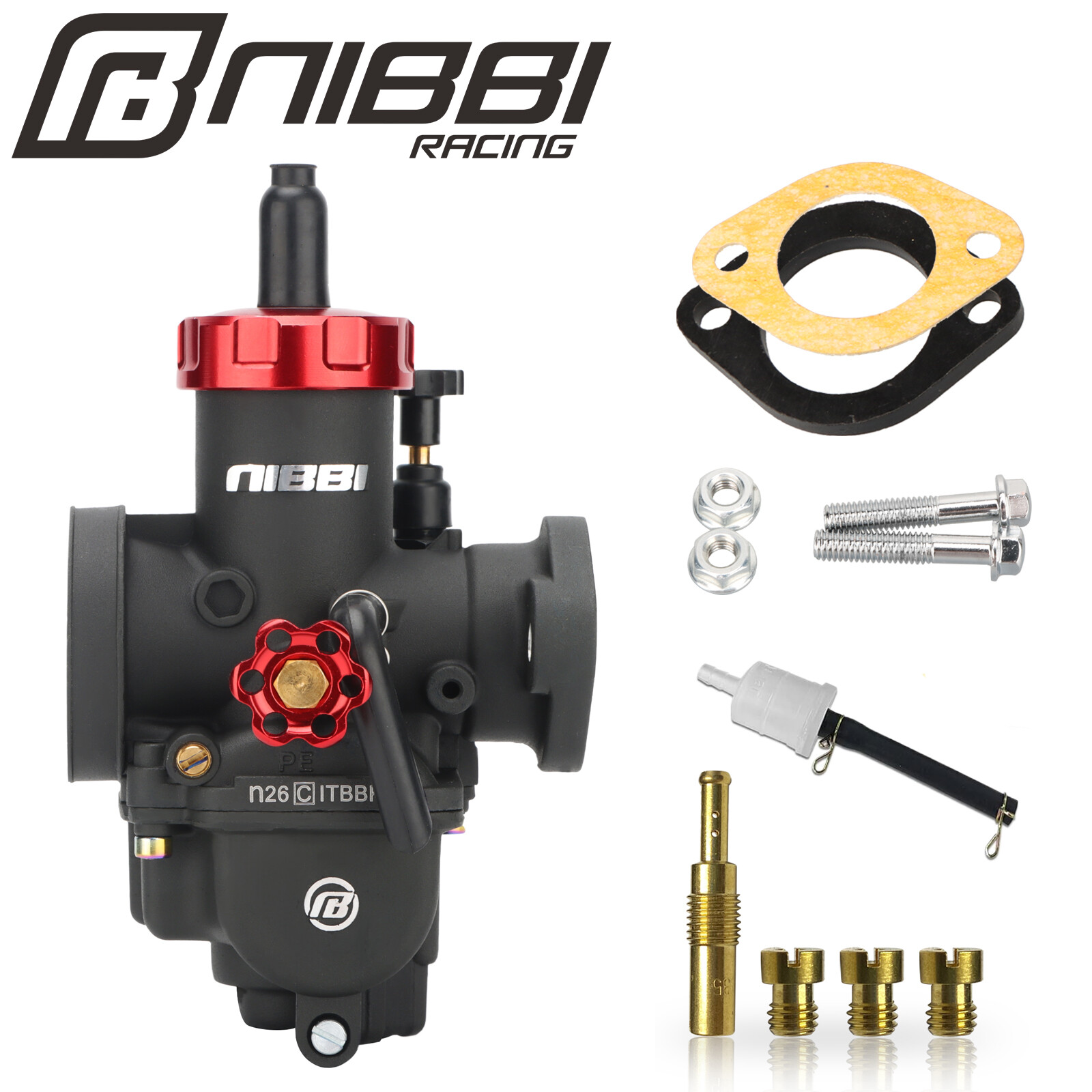 NIBBI PE 26mm Carburetor For Honda Recon Sportrax 250 TRX250 TE TM 16100-HM8-B41