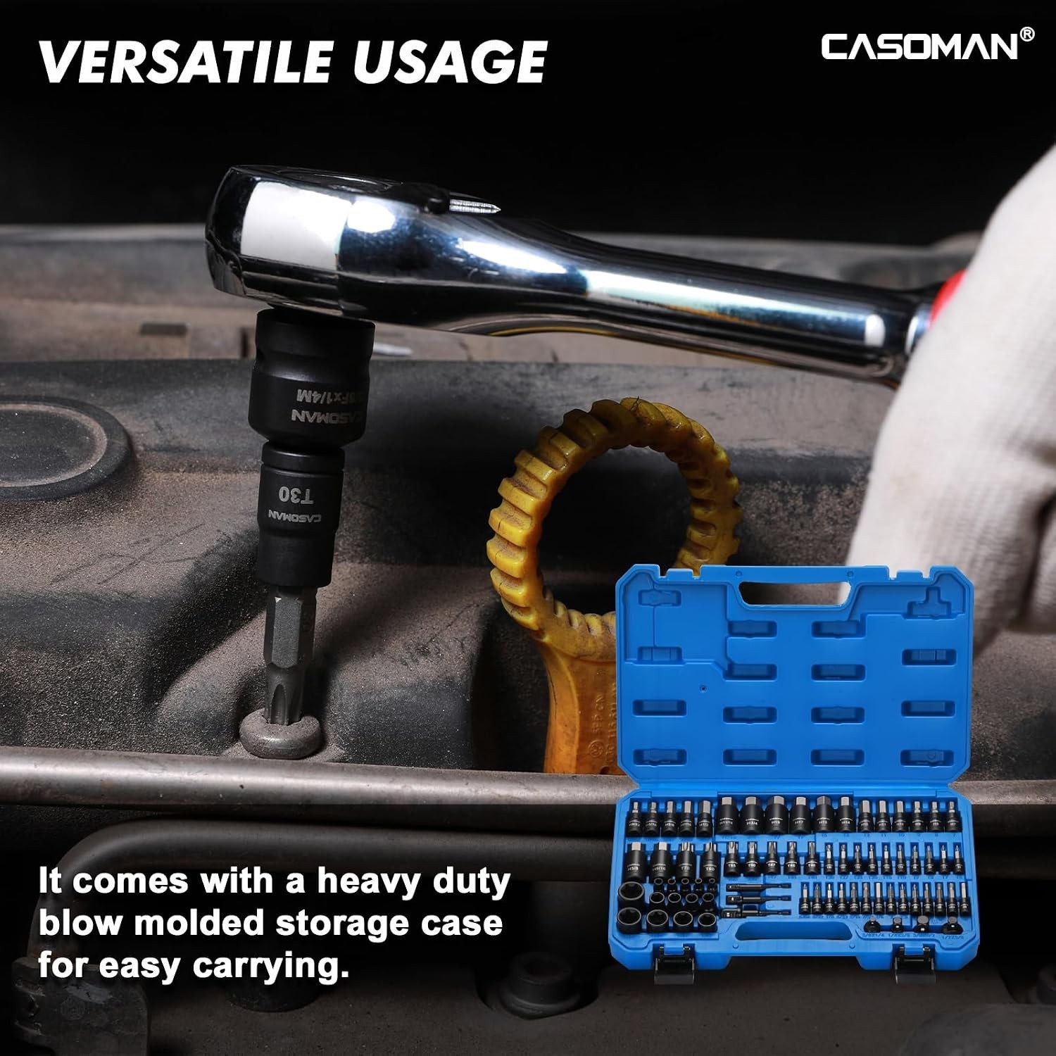 71-Piece Master Hex & Torx Bit Socket Set with Case