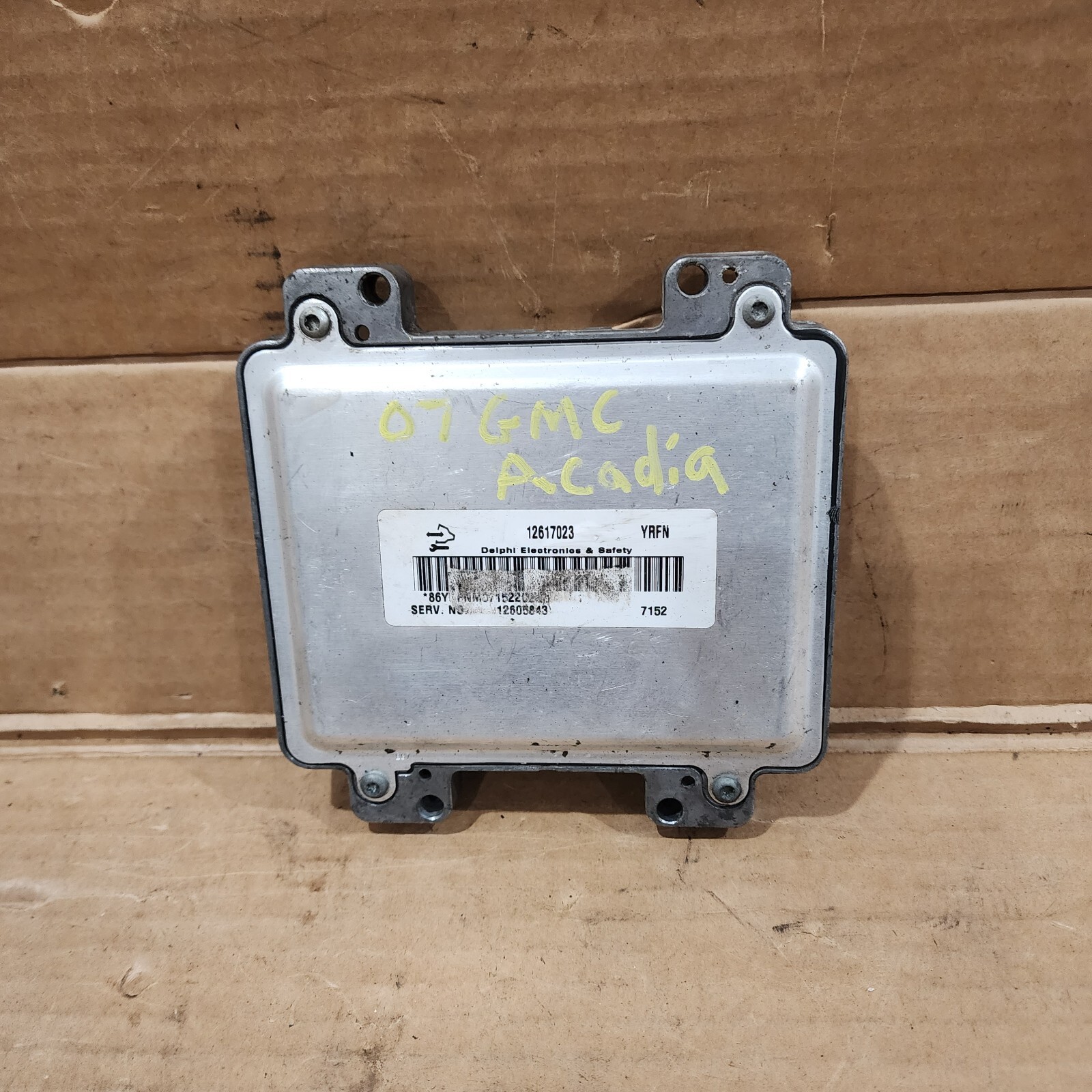 2007-2008 GMC Acadia 3.6L Engine Computer Control Module ECU ECM PCM 12617023