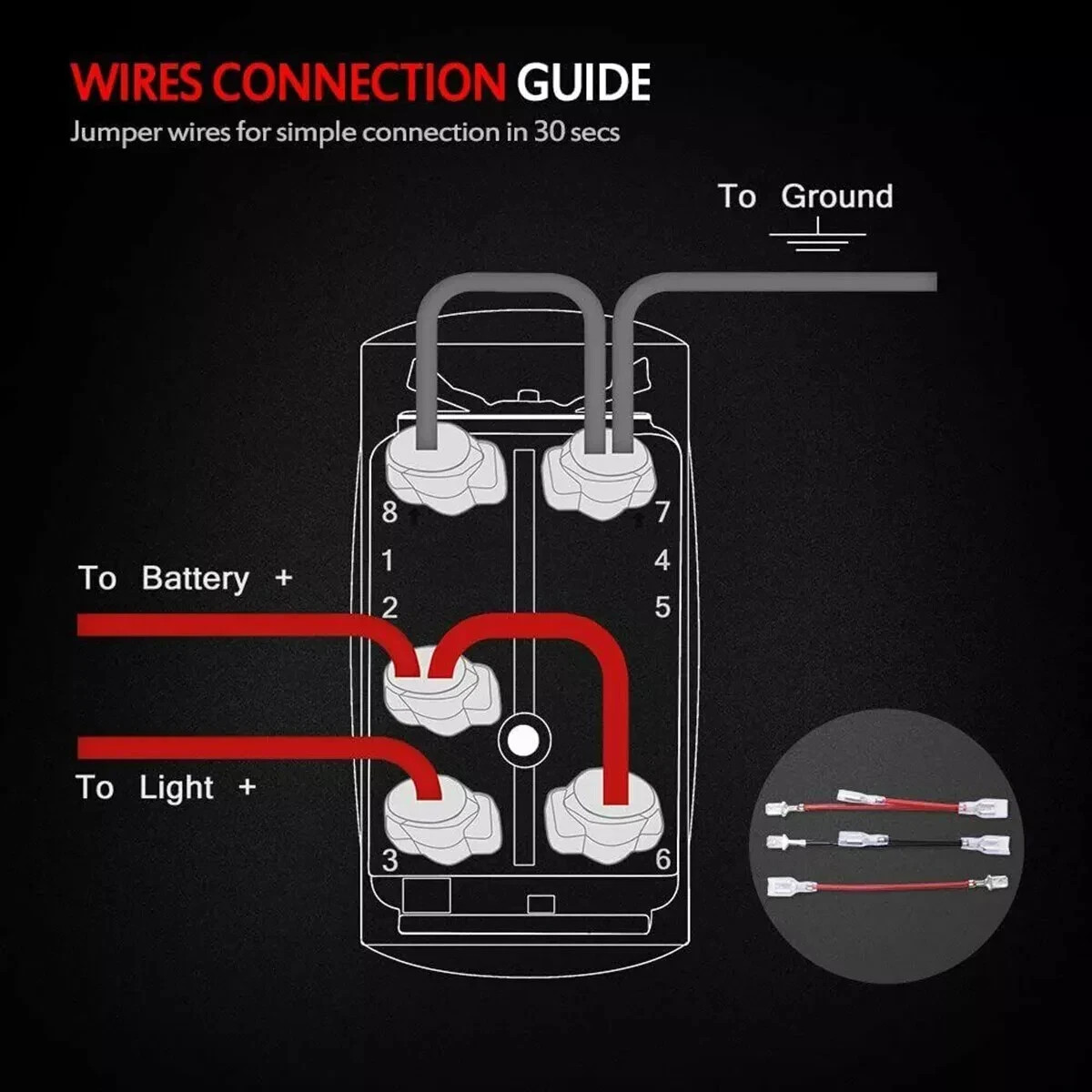 New Backlit Light Control Rocker Toggle Switch Button For ARB Carling OFF ROAD