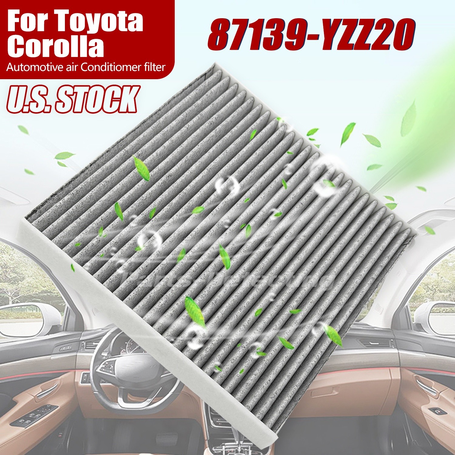 Activated Carbon Air Filter 87139-YZZ20 87139-YZZ08 For Toyota A/C Cabin