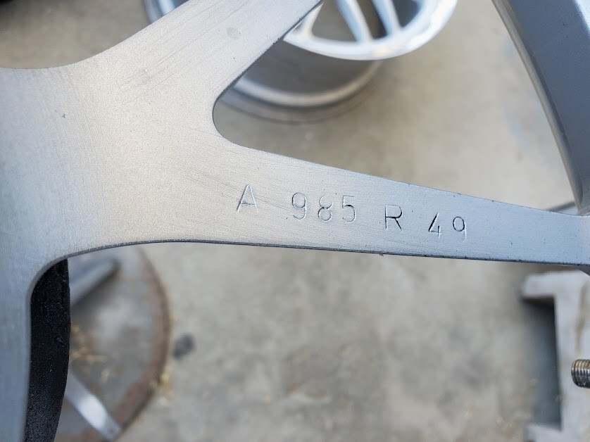 Porsche Champion RG5 Alloy Wheel 19×8.5 USED Front Offset 49, 5x130mm USED 01131
