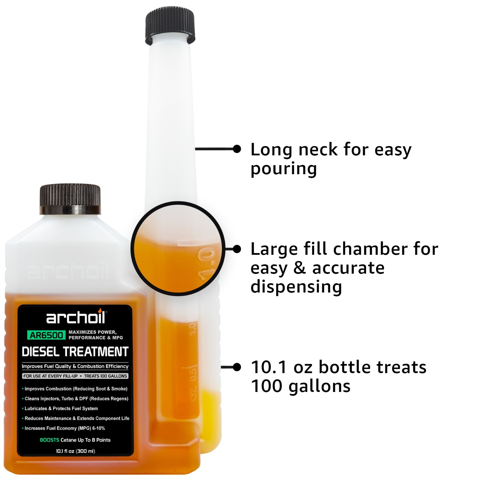 Archoil AR6500 Diesel Treatment (10.1oz) Four Pack – For All Diesel Vehicles
