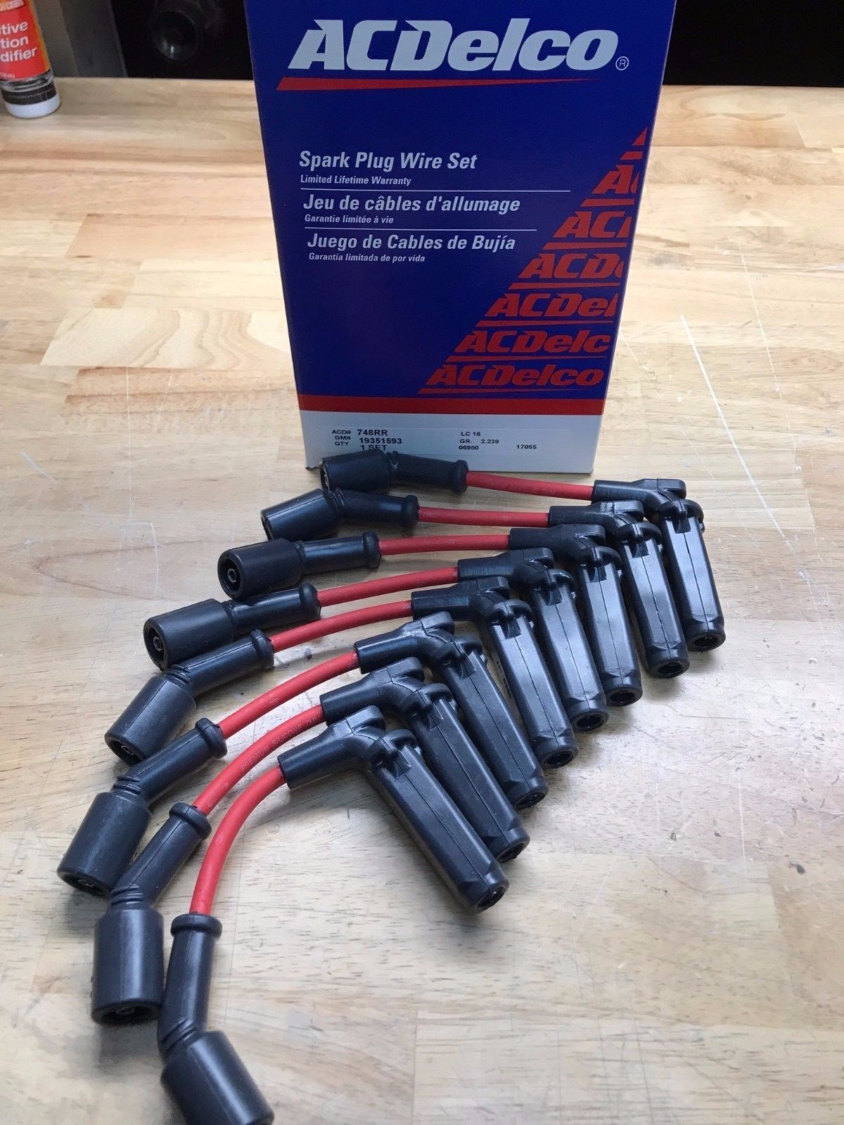 Spark Plug Wire Set ACDelco GM Original Equipment 748RR new #19417612