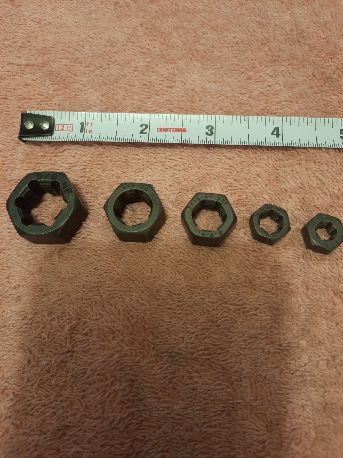 National Fine Rethreading Dies 5 Piece Set