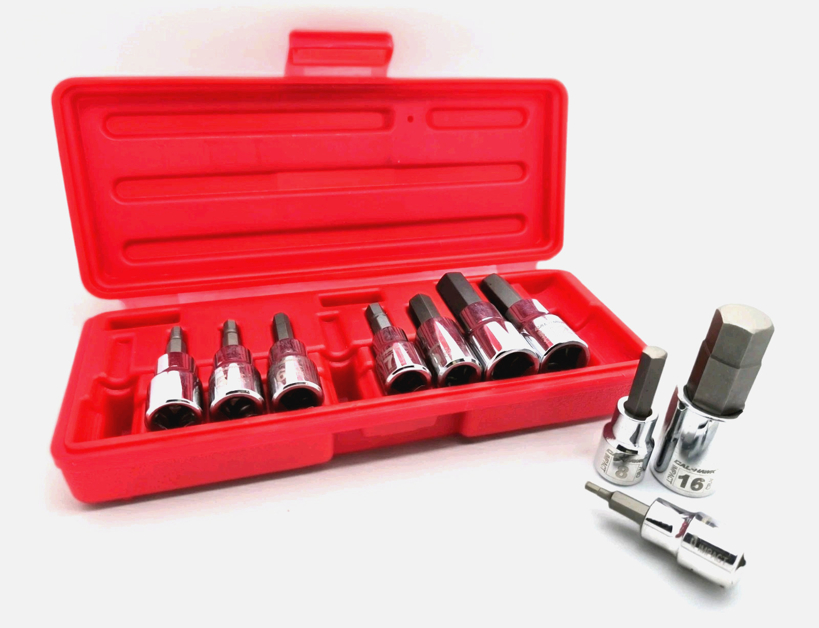 10pc Drop Forged Metric 3/8″ & 1/2″ Drive Hex Bit Allen Head Socket Set