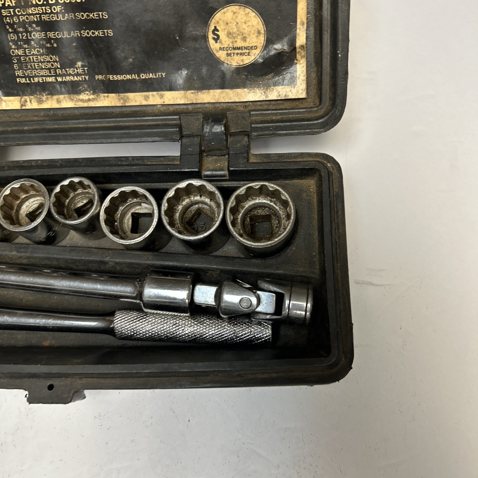 Bonney Tools USA (UTICA) 12 pc 3/8” Drive Socket Set Vintage