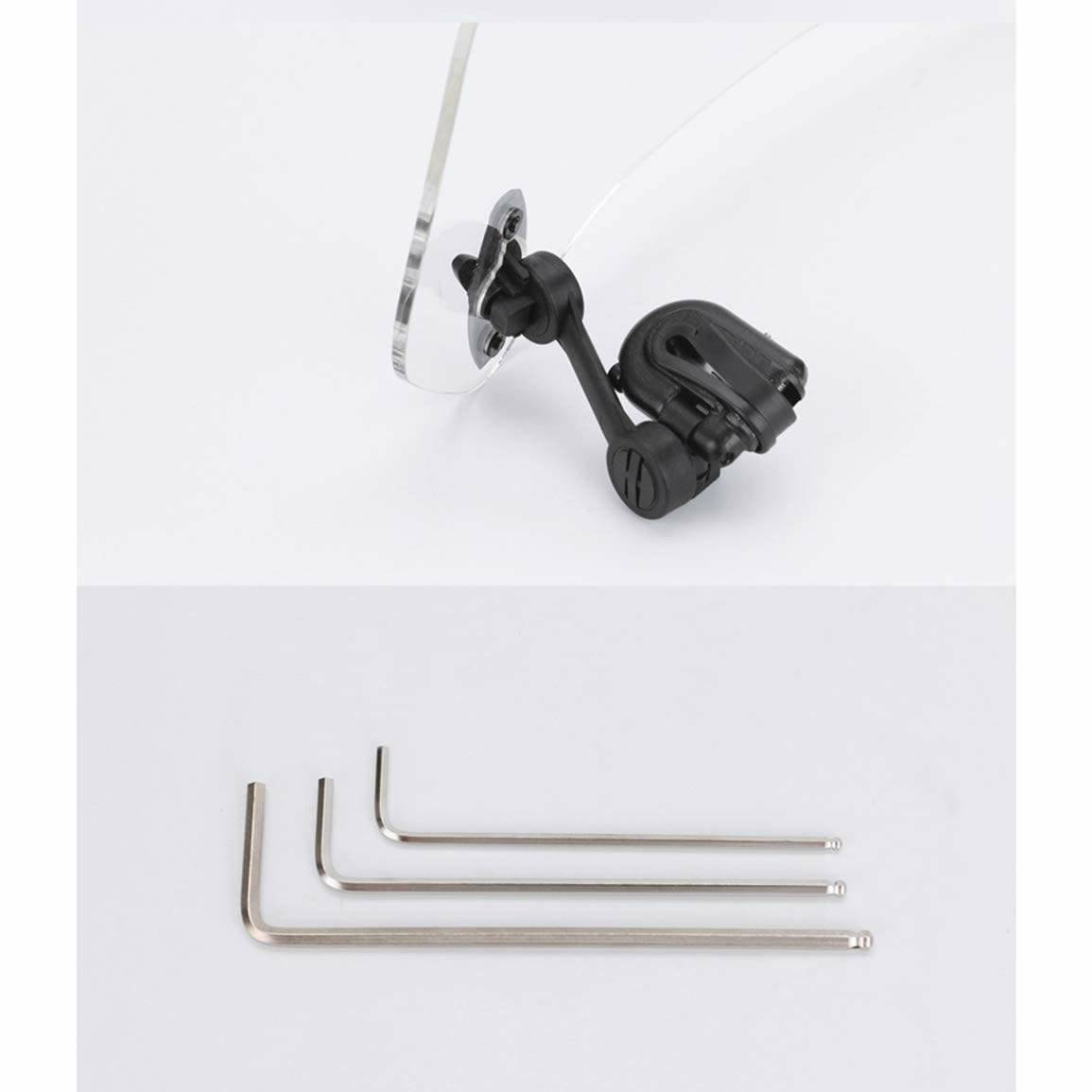 Adjustable Windshield Clip On Extension Spoiler Wind Deflector For Motorcycle