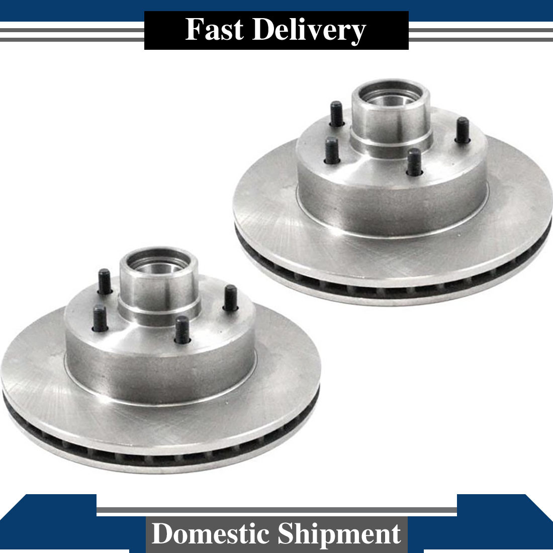 For Chevrolet Camaro 1970-1978 2X DuraGo Front Disc Brake Rotor and Hub Assembly