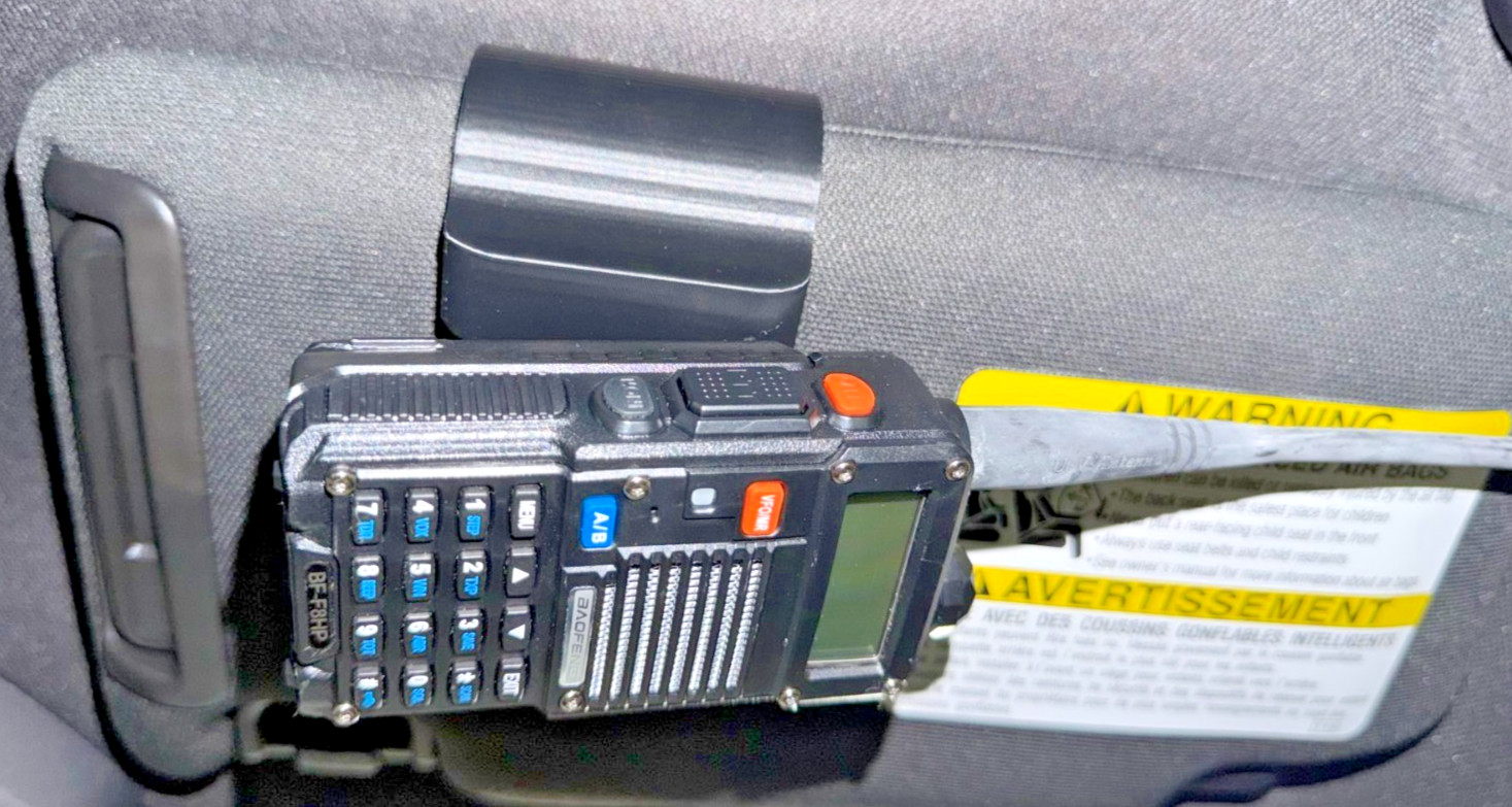 Sun Visor Mount for Baofeng UV-5R Radio Standard Size 29mm/1.14 inches, Black