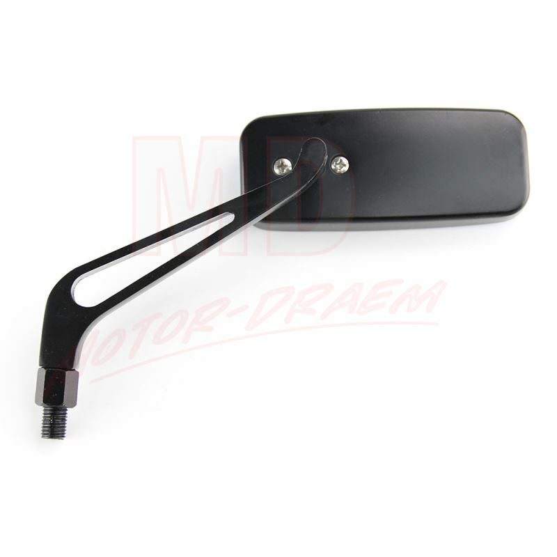 For Kawasaki Vulcan VN 500 750 800 900 1500 Black Rectangle Motorcycle Mirrors