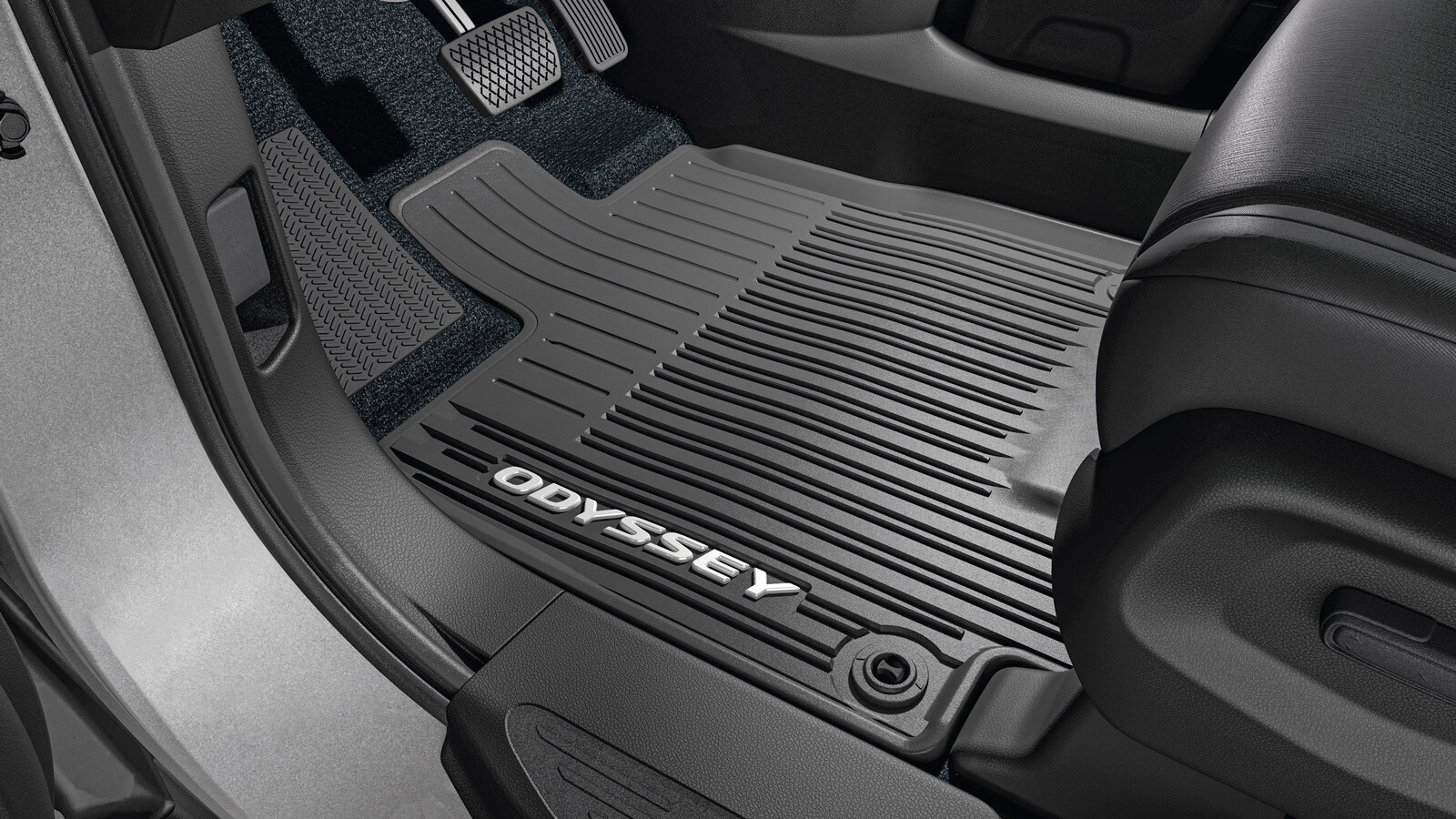 2018-2024 Genuine Honda Odyssey Black All Season Floor Mats 08P17-THR-110A